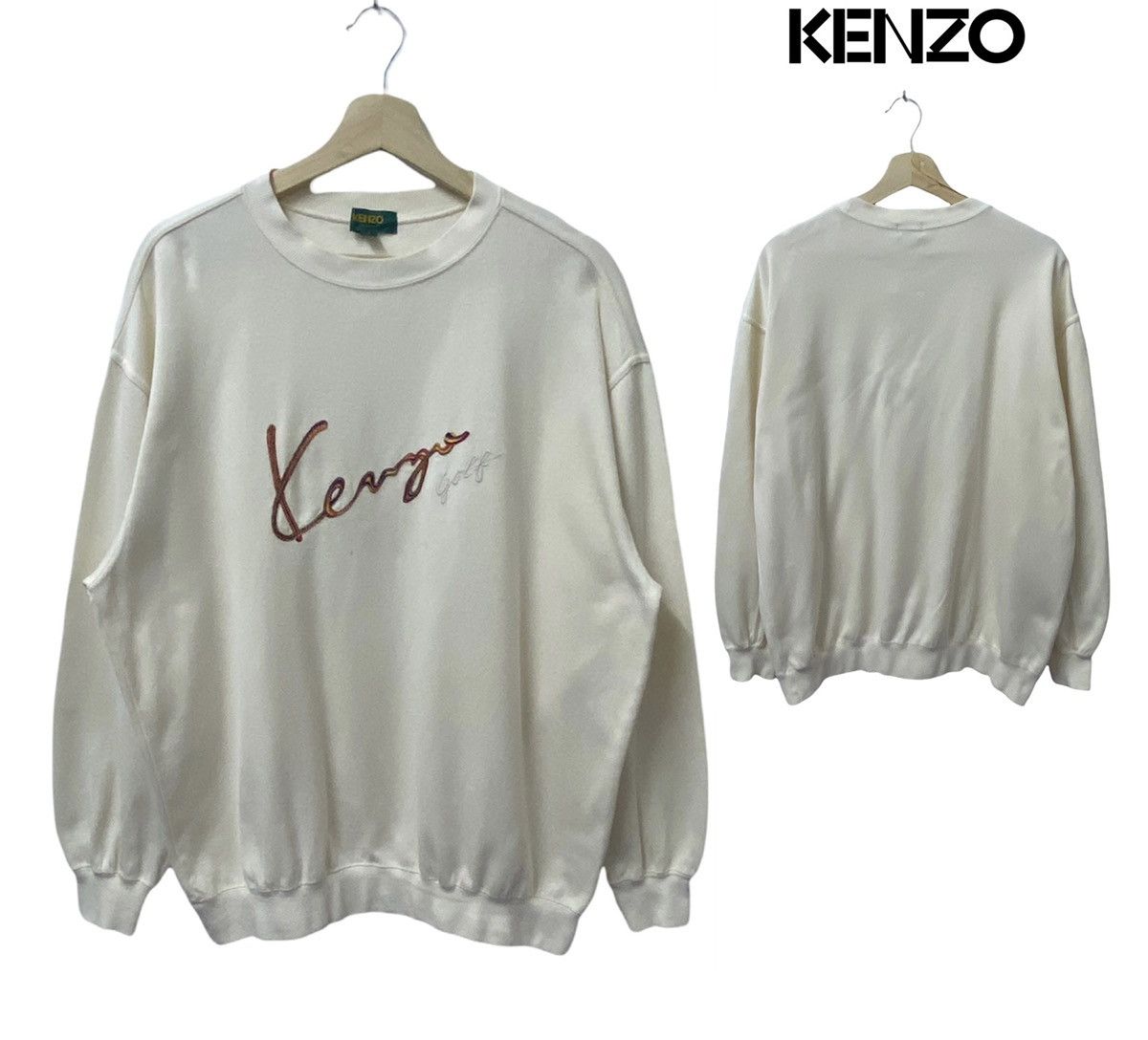 Kenzo × Vintage VINTAGE 90s KENZO GOLF PULLOVER DESIGN Size US XL / EU 56 / 4 - 1 Thumbnail