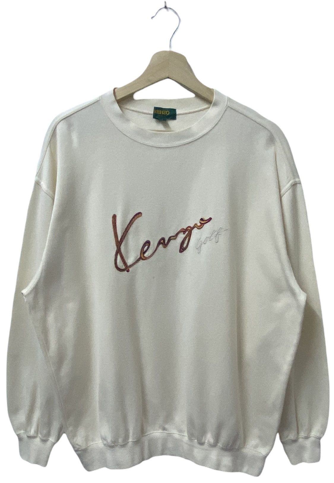 Kenzo × Vintage VINTAGE 90s KENZO GOLF PULLOVER DESIGN Size US XL / EU 56 / 4 - 2 Thumbnail