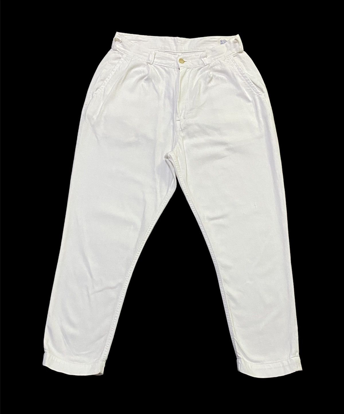 Japanese Brand × Orslow ORSLOW Easy Pants Herringbone Twill Ecru Size US 28 / EU 44 - 2 Thumbnail
