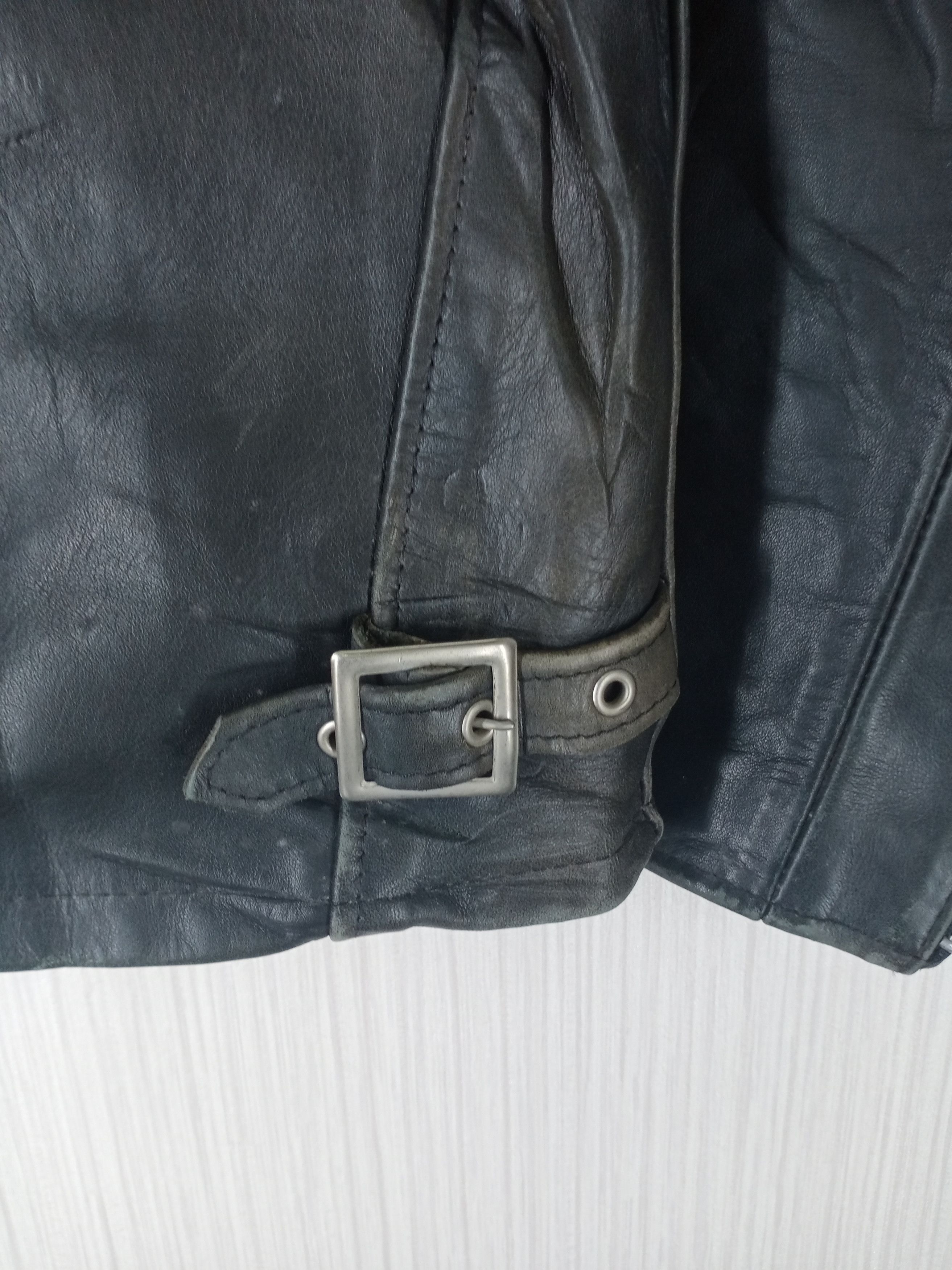 Schott Vintage Schott N.Y.C. Men Leather Biker Style Sun Faded Size US M / EU 48-50 / 2 - 13 Thumbnail