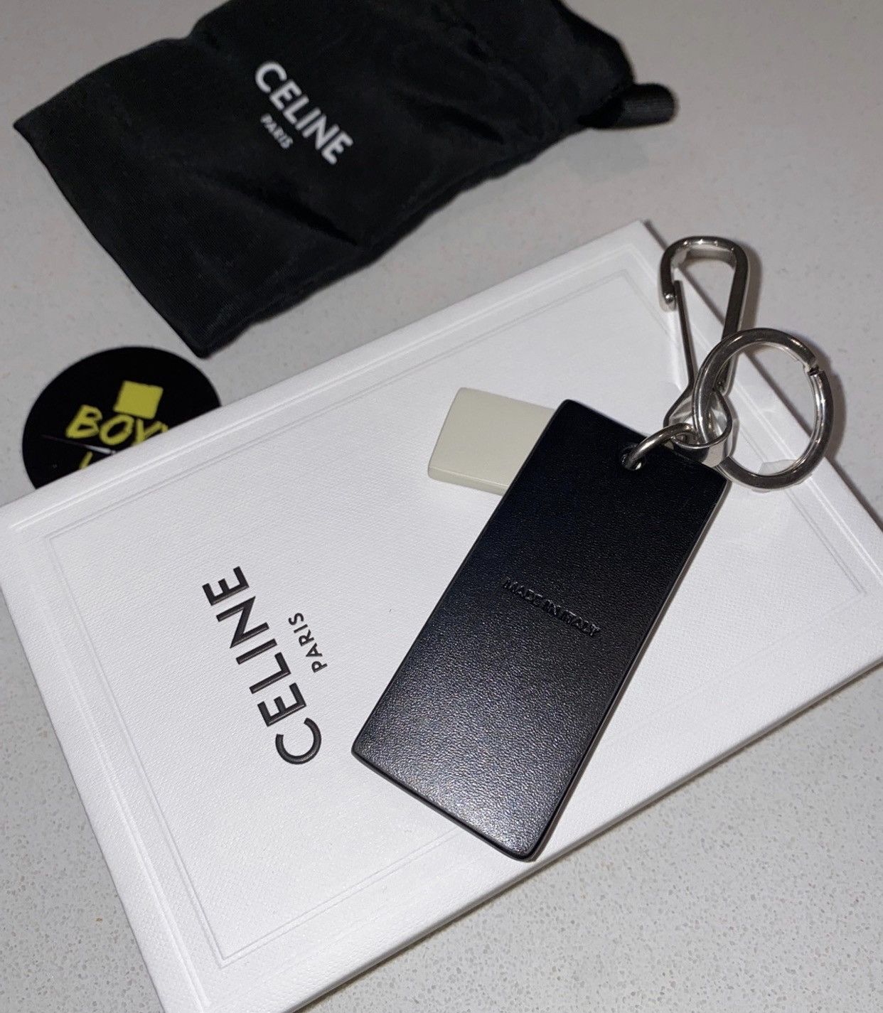 Celine Celine logo keychain Size ONE SIZE - 3 Thumbnail