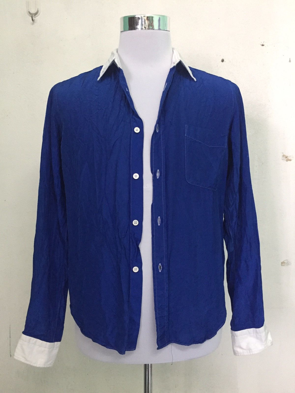 Comme des Garcons Vintage COMME des GARCONS HOMME Long Sleeve Button Up Size US S / EU 44-46 / 1 - 2 Thumbnail