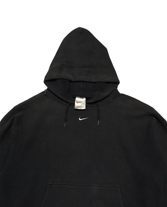 Nike Vintage Nike center small swoosh hoodie sunfaded Grailed