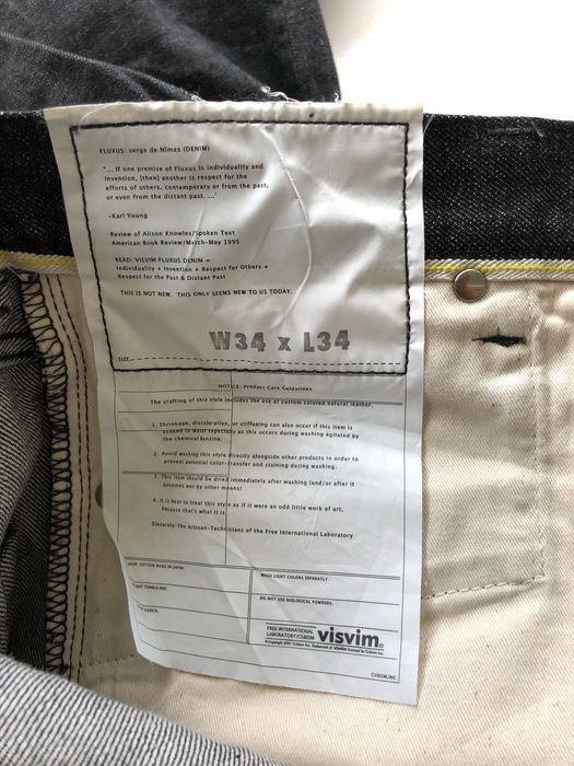 Visvim RARE🔥VISVIM Cubism Indigo Fluxus Serge Nimus Denim | Grailed