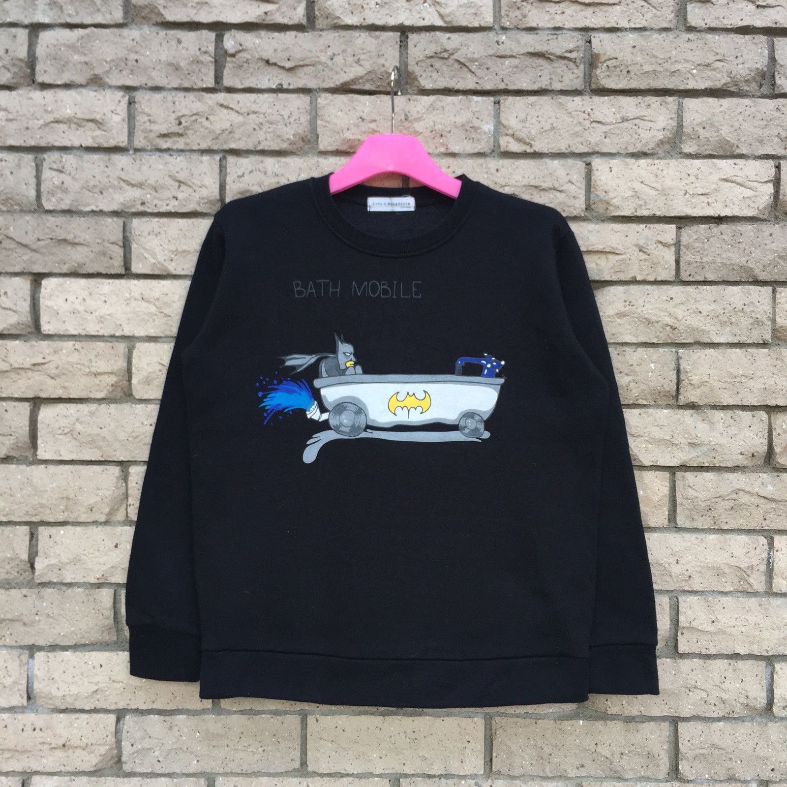 DC Comics BATMAN sweatshirt Parody Design.. Bath Mobile.. Size M / US 6-8 / IT 42-44 - 2 Thumbnail