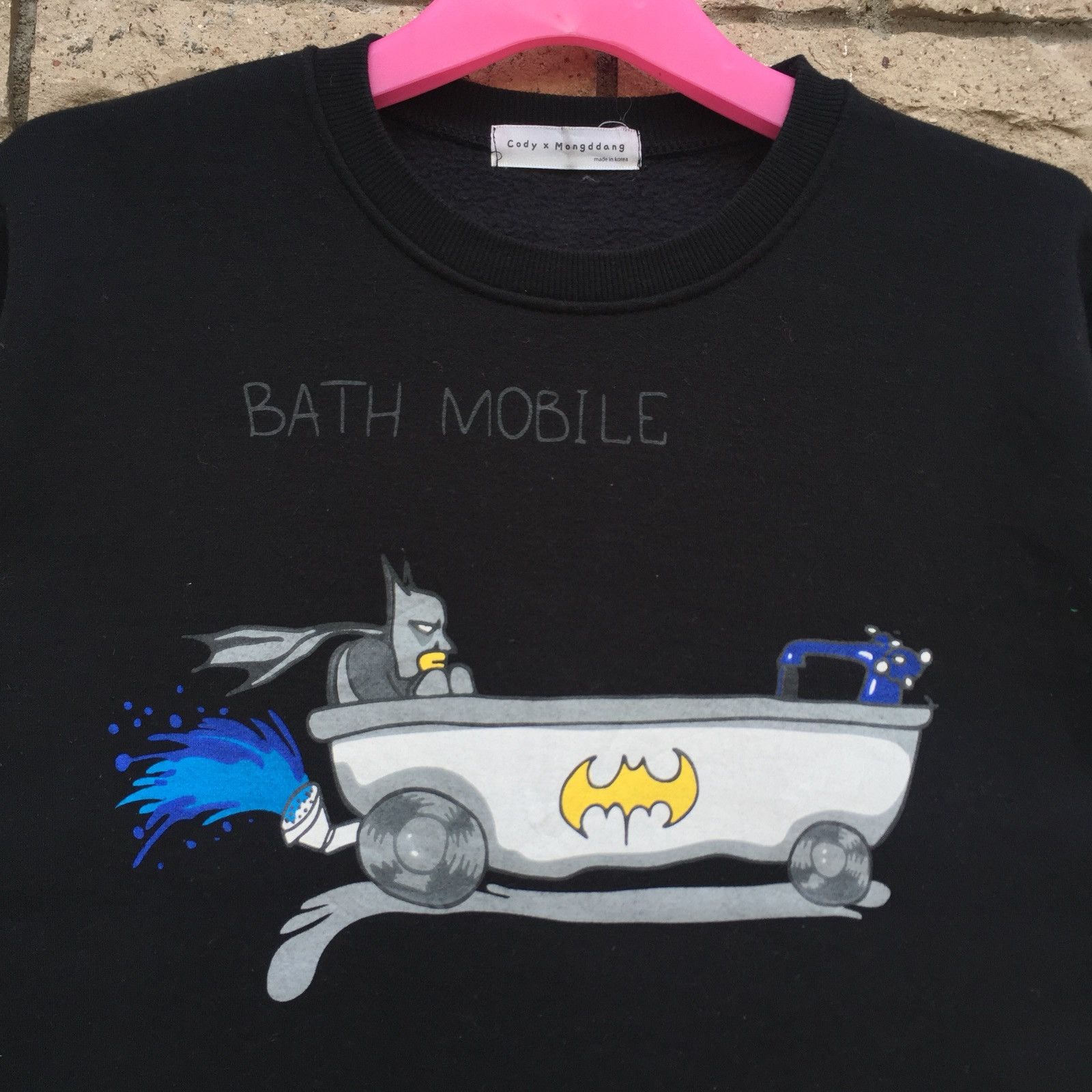 DC Comics BATMAN sweatshirt Parody Design.. Bath Mobile.. Size M / US 6-8 / IT 42-44 - 3 Thumbnail