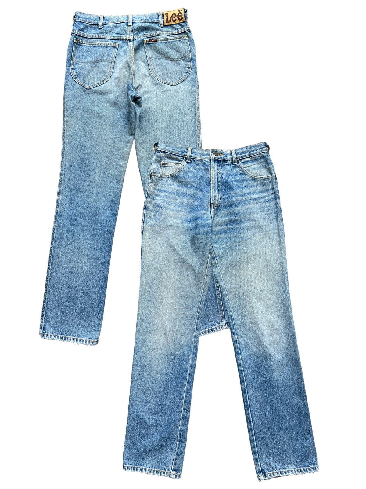 Lee Vintage 80s Lee Rider Acid Wash Denim Jeans 31x31 .5 Size US 31 - 1 Thumbnail