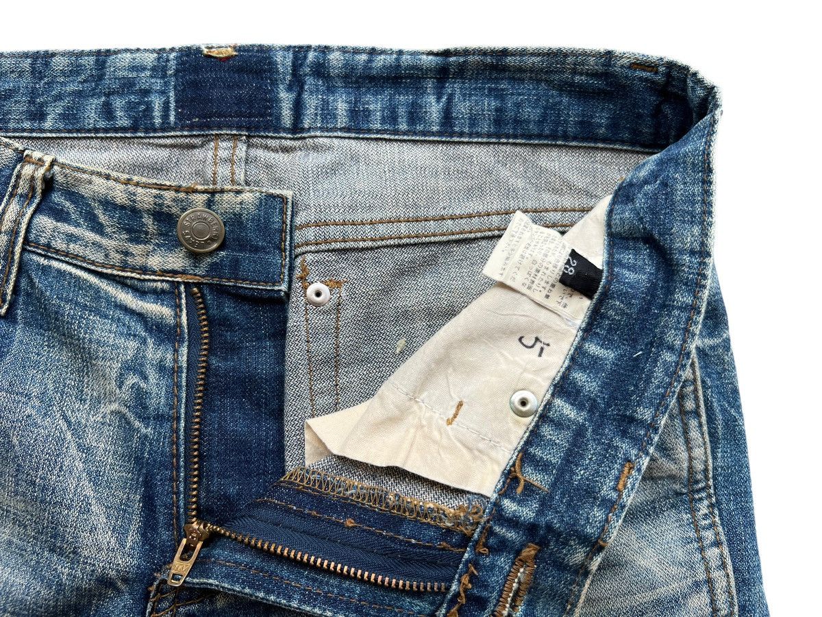 Japanese Brand Flare Jeans Japan Bootcut Distressed Denim Jeans 30x30.5 Size 31" - 9 Thumbnail