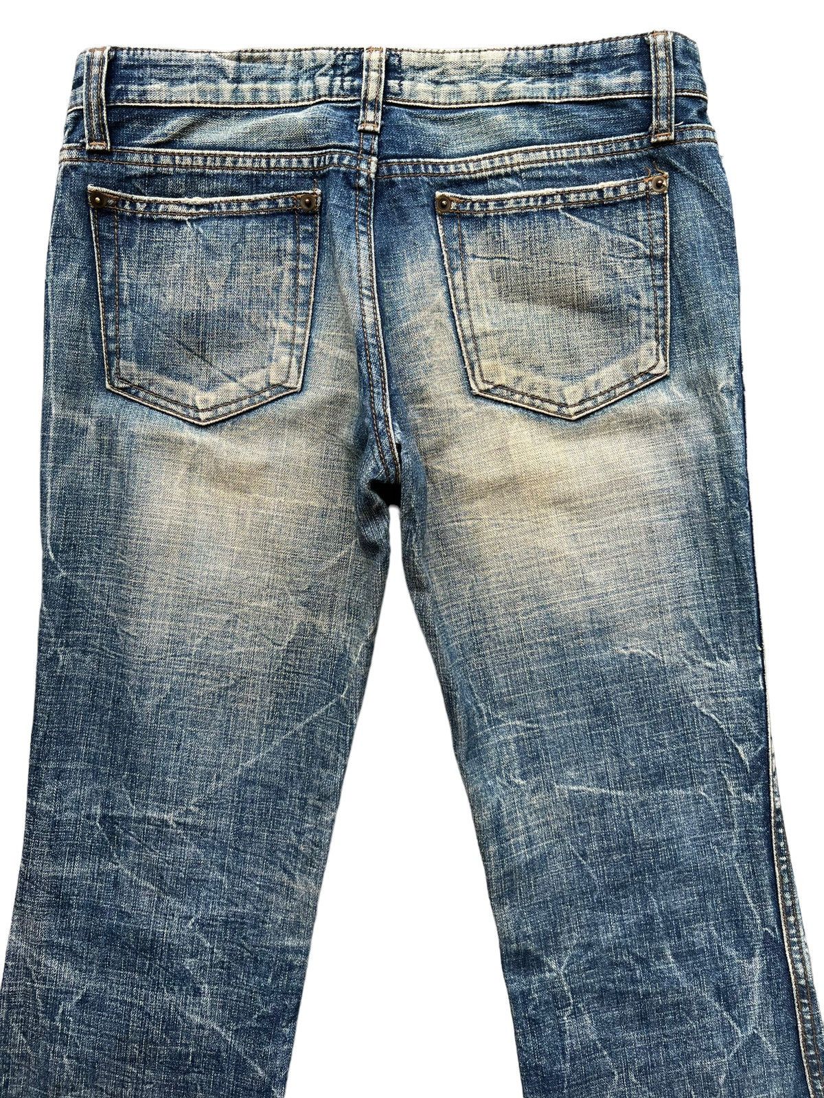 Japanese Brand Flare Jeans Japan Bootcut Distressed Denim Jeans 30x30.5 Size 31" - 5 Thumbnail