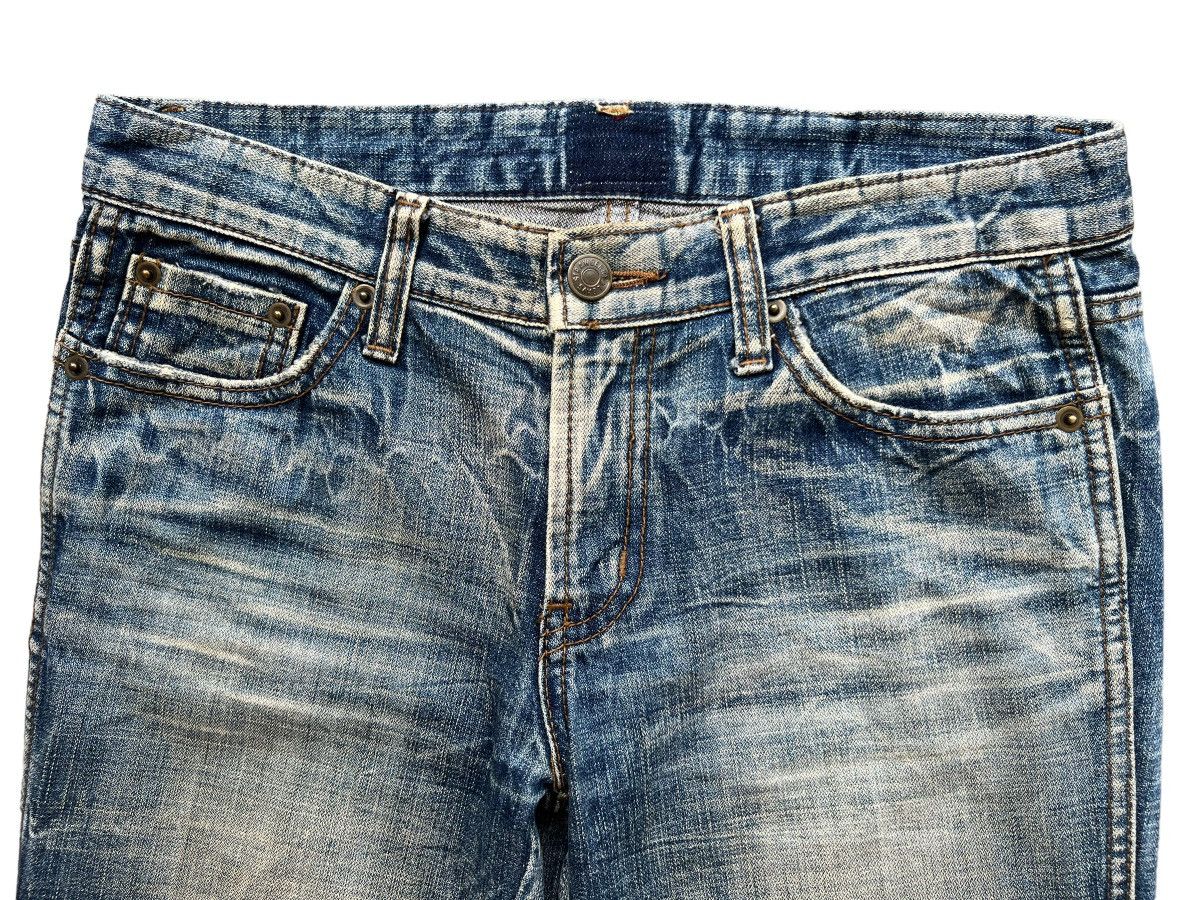 Japanese Brand Flare Jeans Japan Bootcut Distressed Denim Jeans 30x30.5 Size 31" - 7 Thumbnail