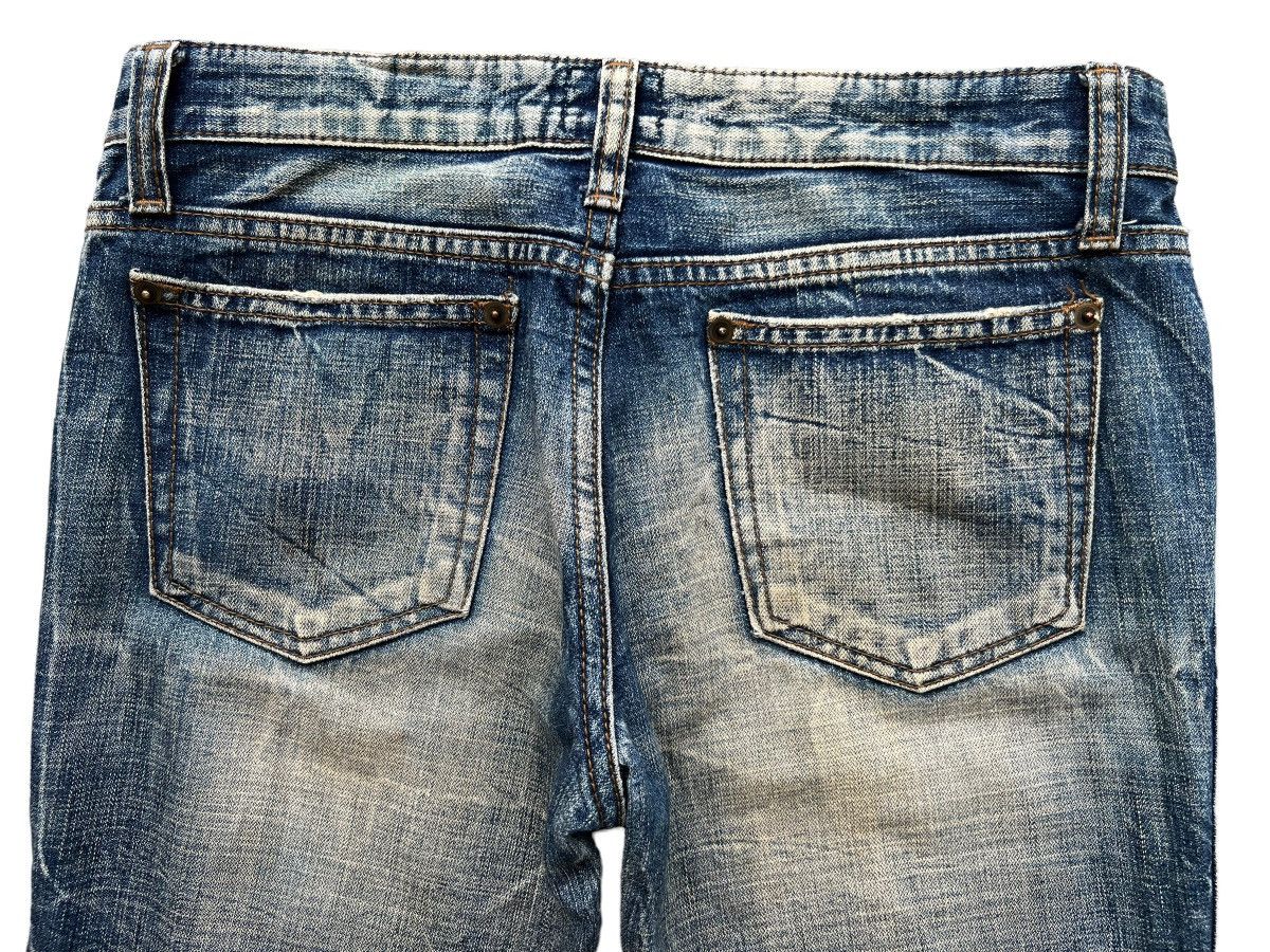 Japanese Brand Flare Jeans Japan Bootcut Distressed Denim Jeans 30x30.5 Size 31" - 8 Thumbnail