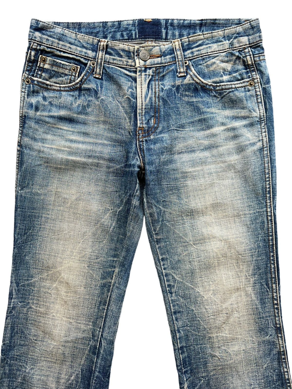 Japanese Brand Flare Jeans Japan Bootcut Distressed Denim Jeans 30x30.5 Size 31" - 4 Thumbnail