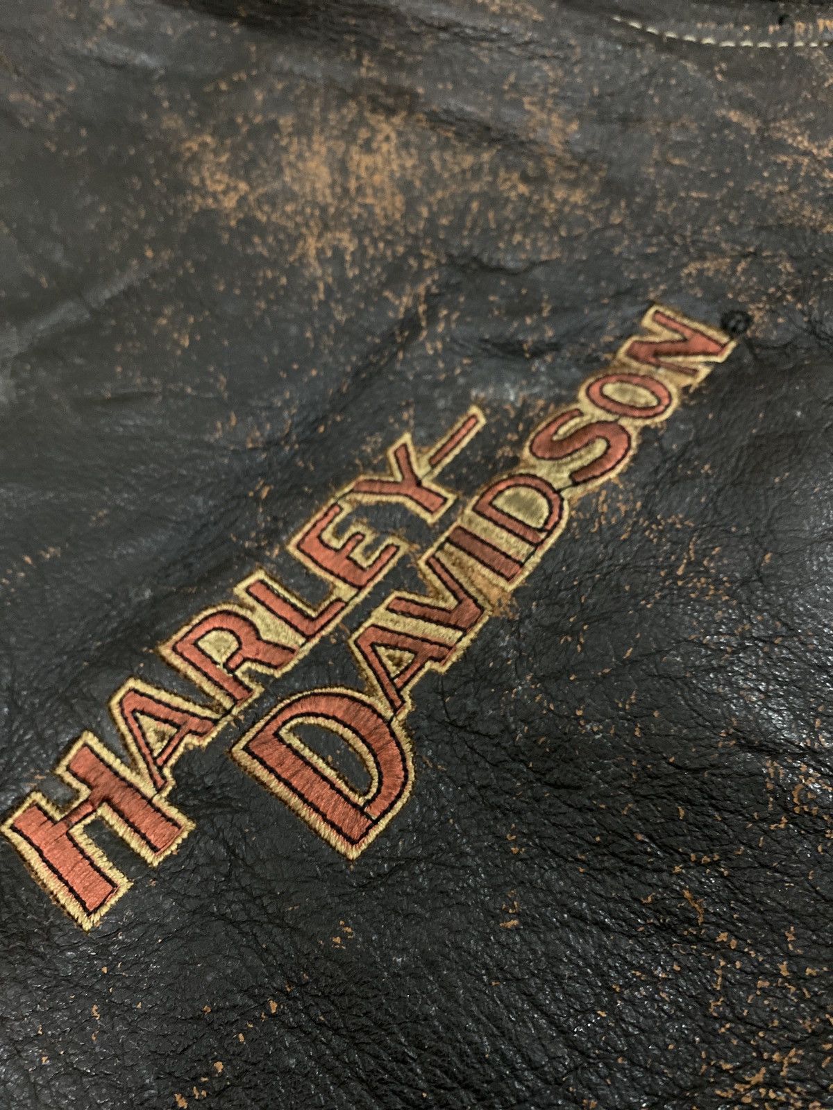 Harley Davidson × Vintage 🔥RARE🔥Vintage Harley Davidson Leather Jacket Size US L / EU 52-54 / 3 - 16 Thumbnail