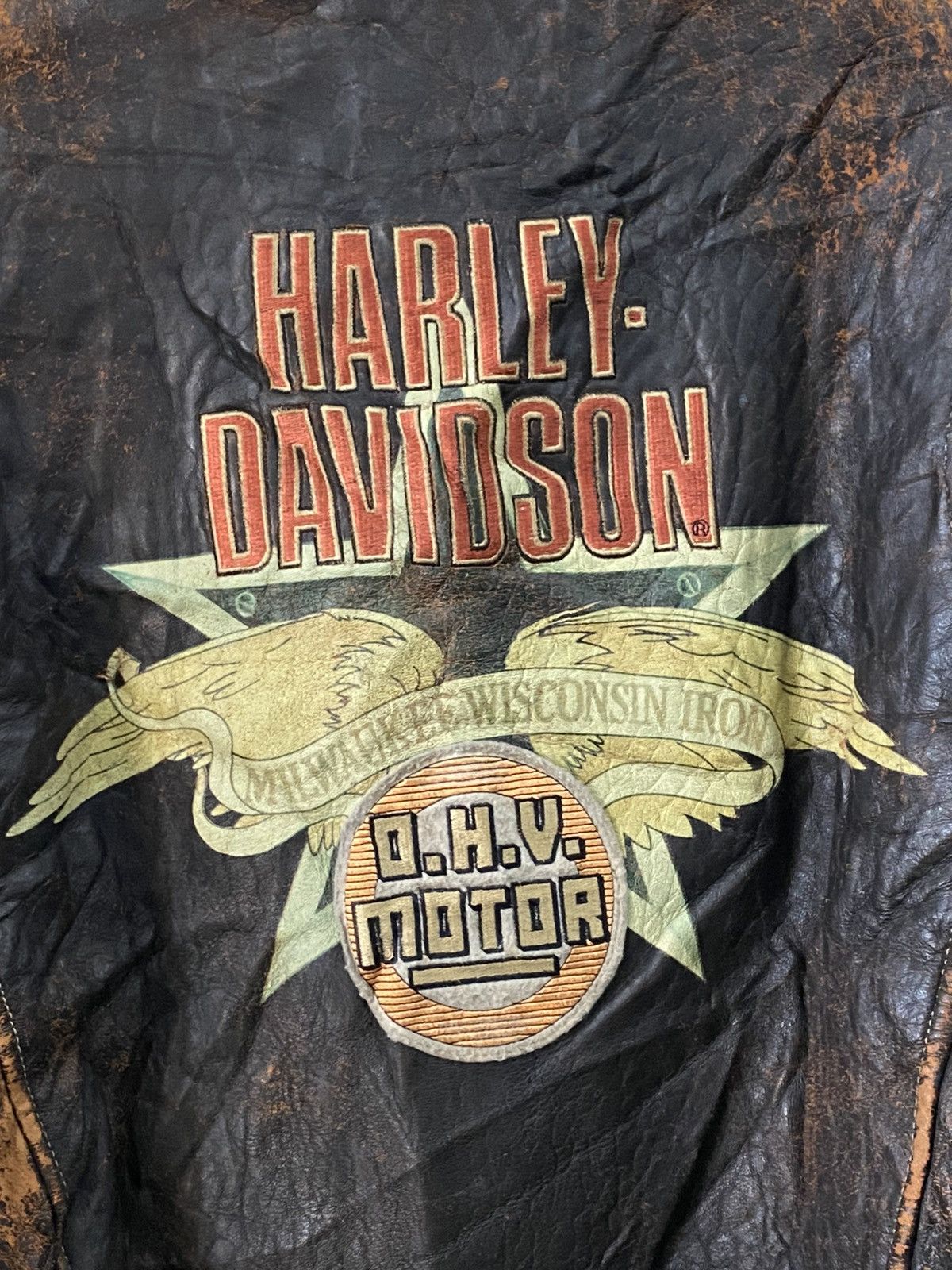 Harley Davidson × Vintage 🔥RARE🔥Vintage Harley Davidson Leather Jacket Size US L / EU 52-54 / 3 - 9 Thumbnail