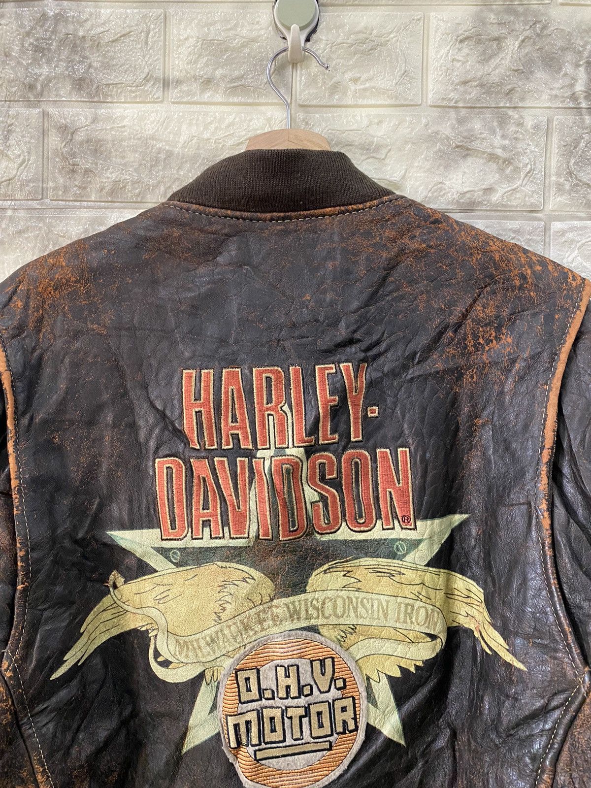 Harley Davidson × Vintage 🔥RARE🔥Vintage Harley Davidson Leather Jacket Size US L / EU 52-54 / 3 - 8 Thumbnail