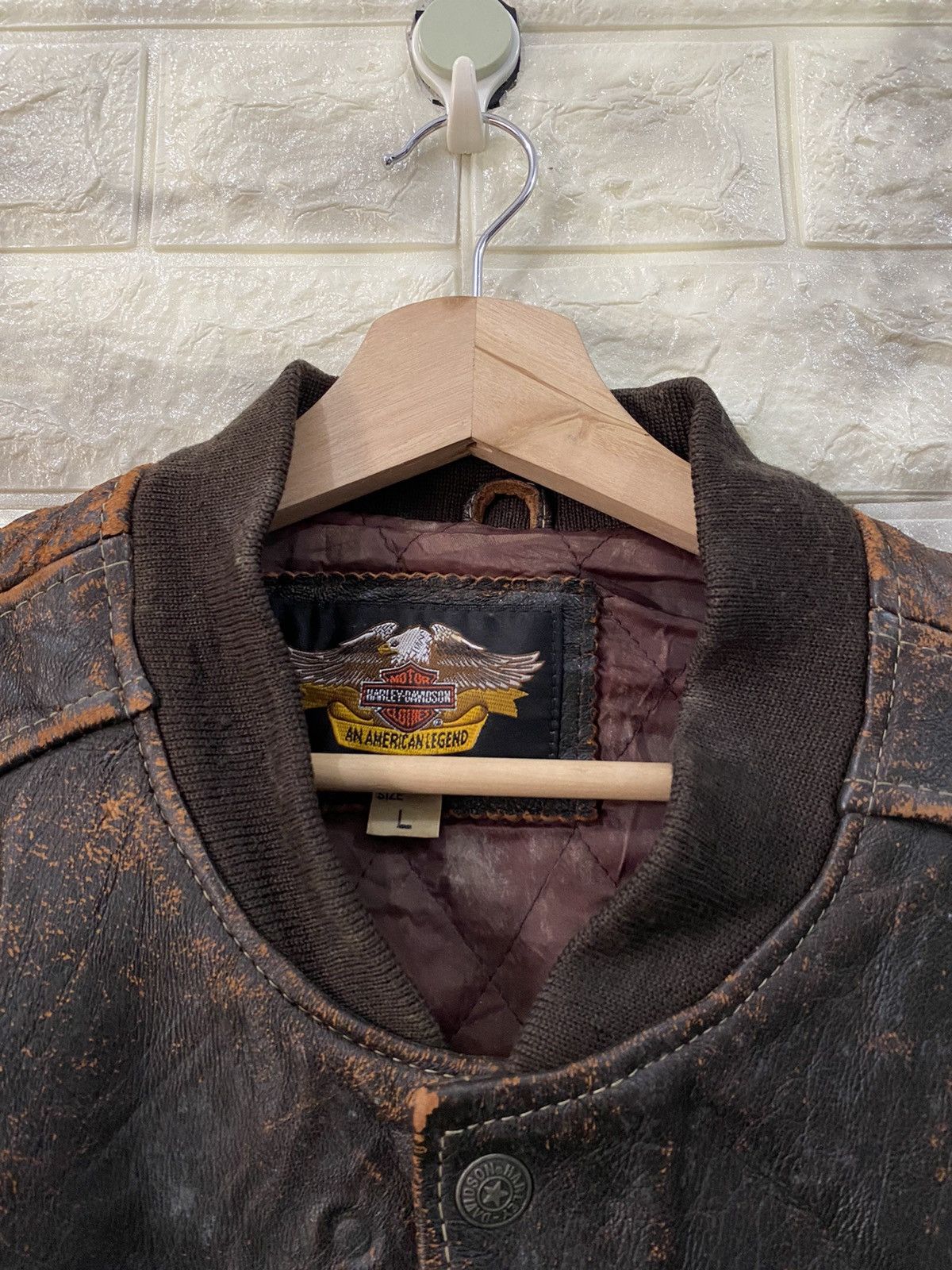 Harley Davidson × Vintage 🔥RARE🔥Vintage Harley Davidson Leather Jacket Size US L / EU 52-54 / 3 - 10 Thumbnail