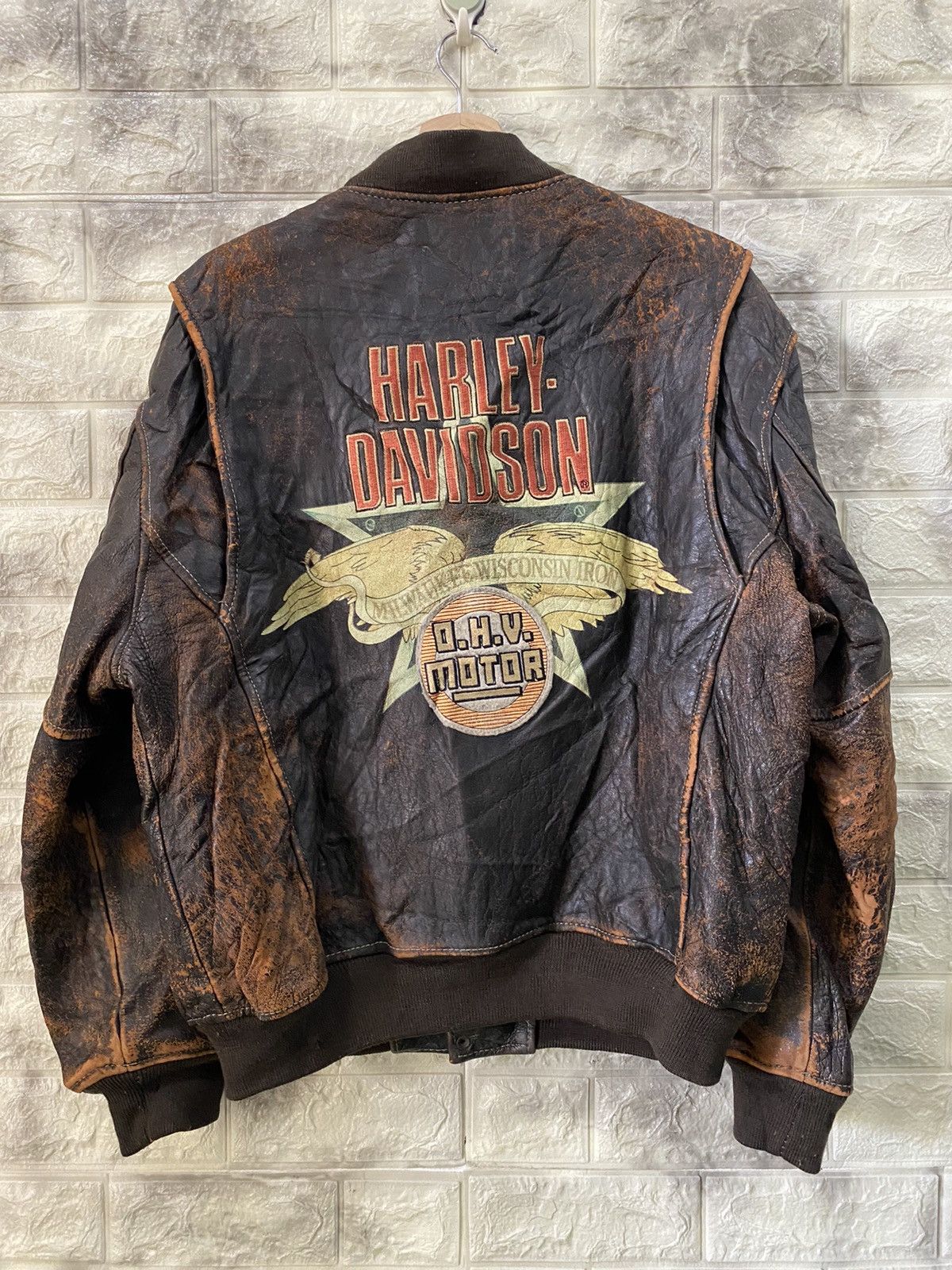 Harley Davidson × Vintage 🔥RARE🔥Vintage Harley Davidson Leather Jacket Size US L / EU 52-54 / 3 - 1 Thumbnail