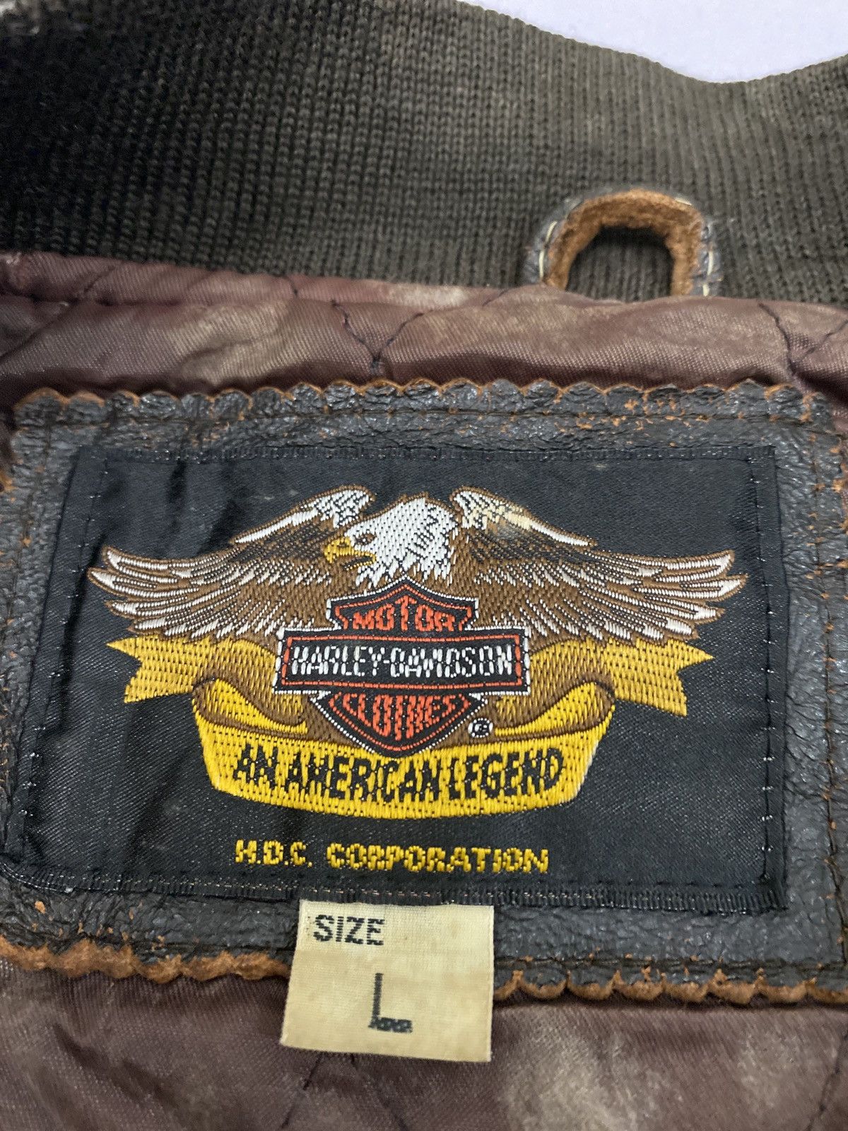 Harley Davidson × Vintage 🔥RARE🔥Vintage Harley Davidson Leather Jacket Size US L / EU 52-54 / 3 - 19 Thumbnail