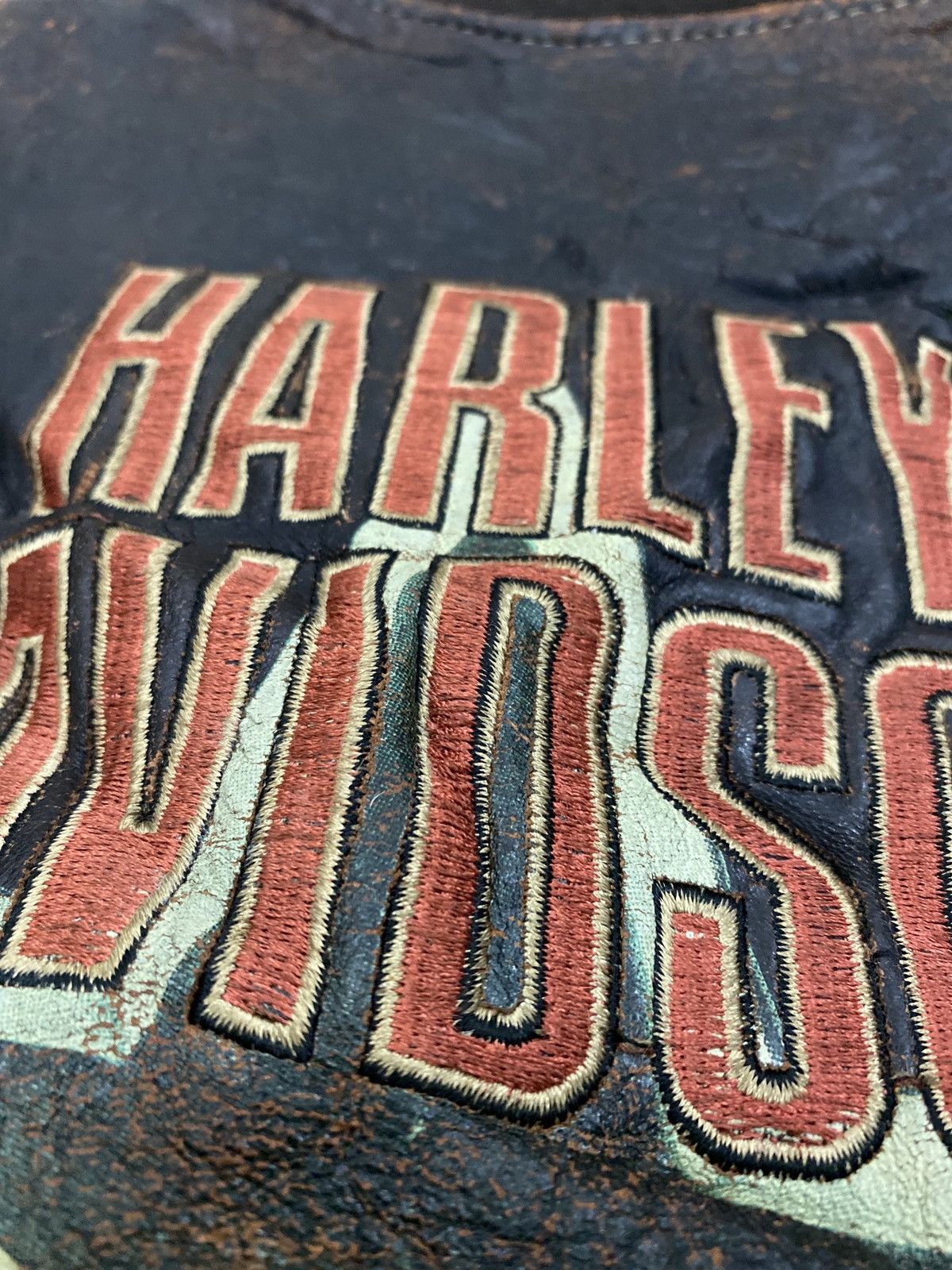 Harley Davidson × Vintage 🔥RARE🔥Vintage Harley Davidson Leather Jacket Size US L / EU 52-54 / 3 - 20 Thumbnail
