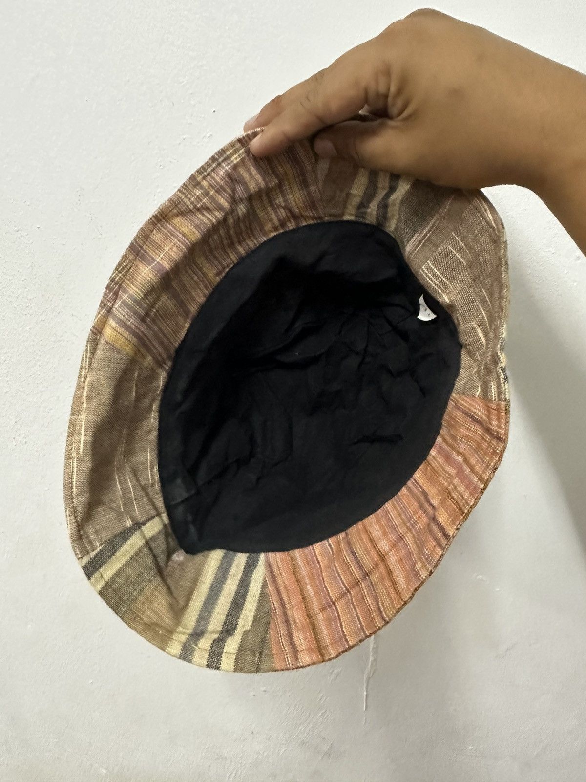 Japanese Brand 🔥Vintage🔥 Patchwork Plaid Style Bucket Hat Size ONE SIZE - 5 Thumbnail