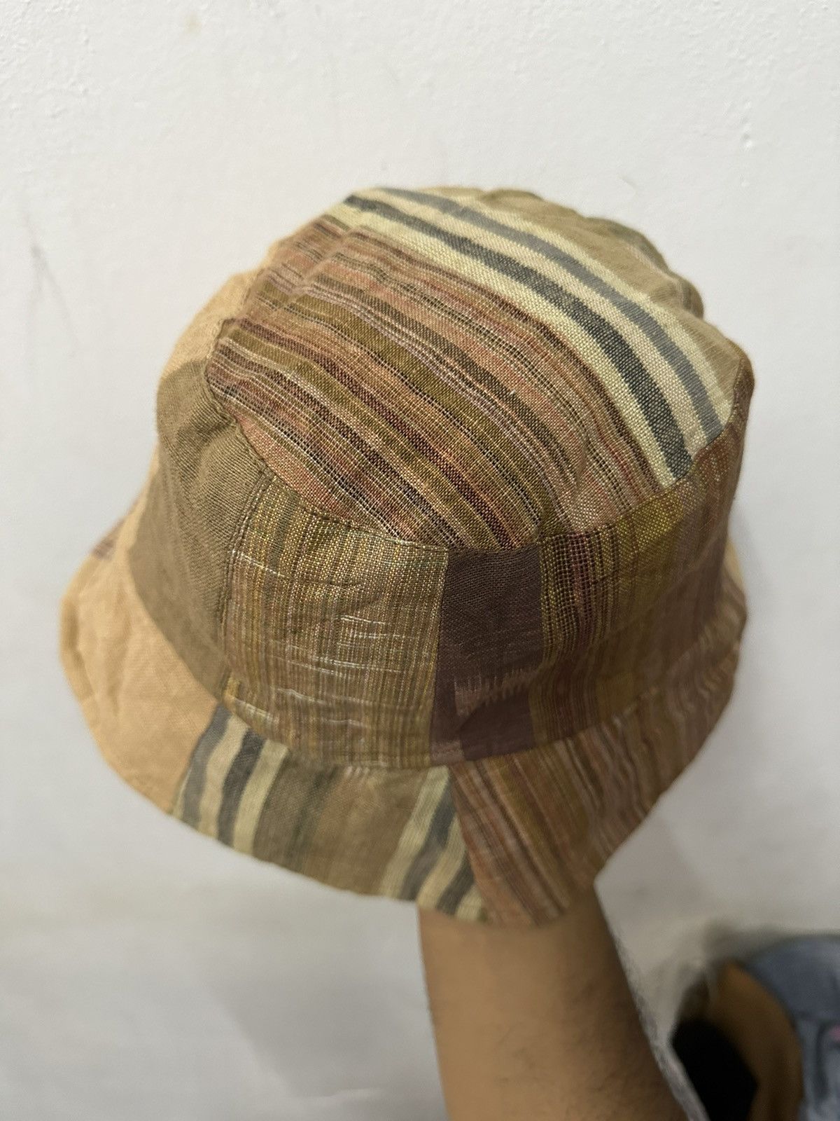 Japanese Brand 🔥Vintage🔥 Patchwork Plaid Style Bucket Hat Size ONE SIZE - 4 Thumbnail