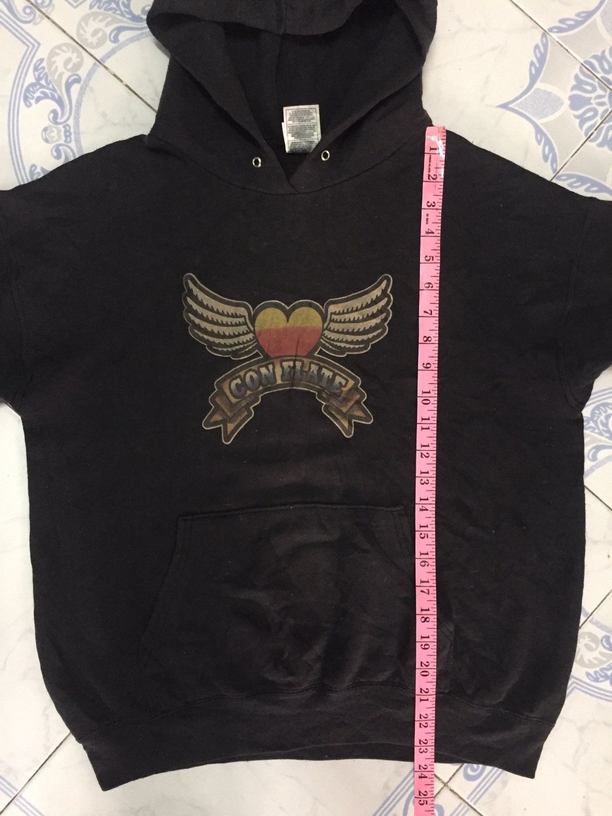 Fruit Of The Loom × Vintage Vintage con flate hoodie by fruit of the loom Size US M / EU 48-50 / 2 - 15 Thumbnail