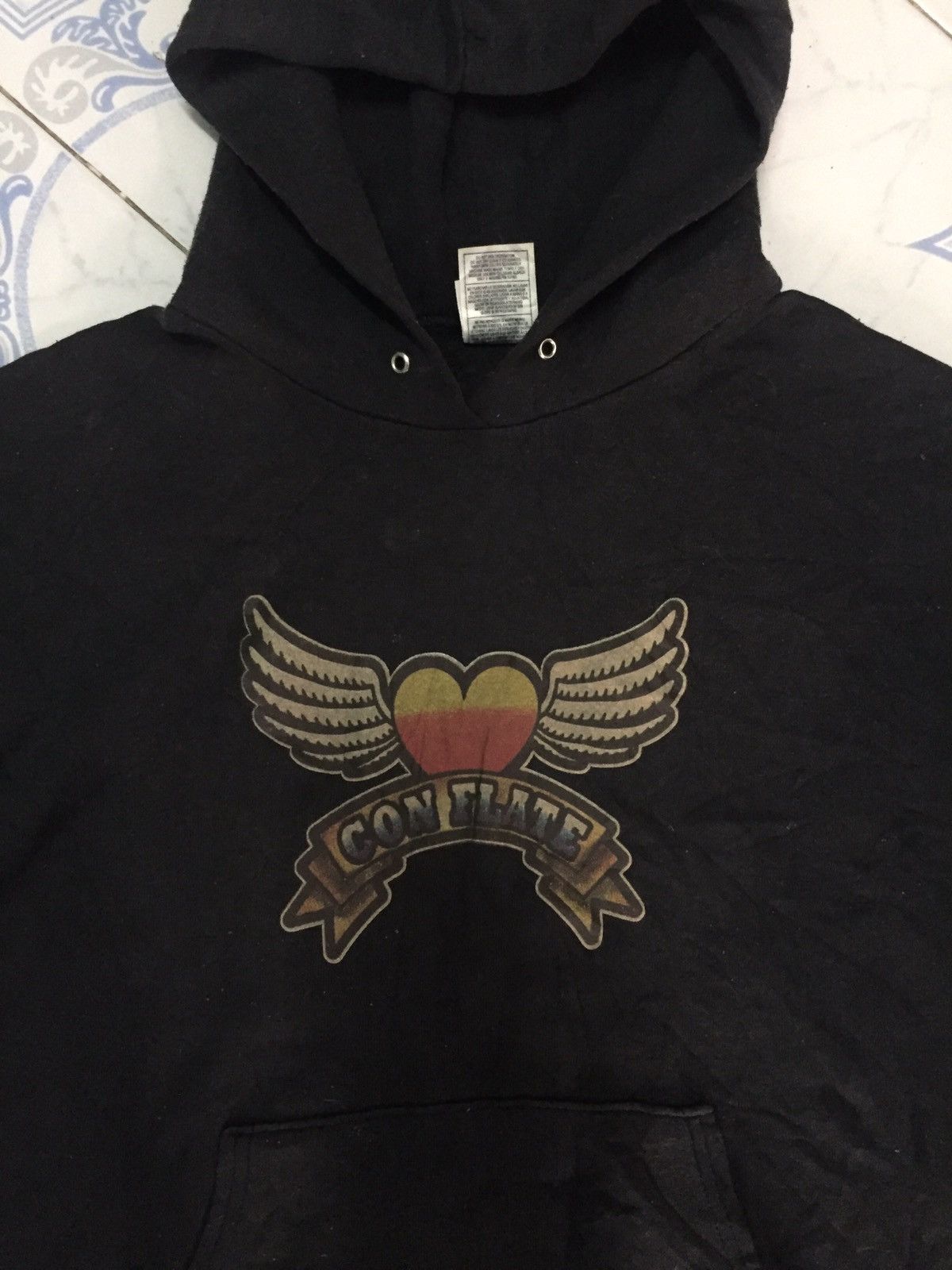 Fruit Of The Loom × Vintage Vintage con flate hoodie by fruit of the loom Size US M / EU 48-50 / 2 - 6 Thumbnail