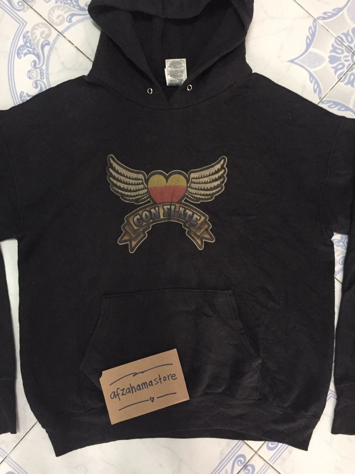 Fruit Of The Loom × Vintage Vintage con flate hoodie by fruit of the loom Size US M / EU 48-50 / 2 - 4 Thumbnail