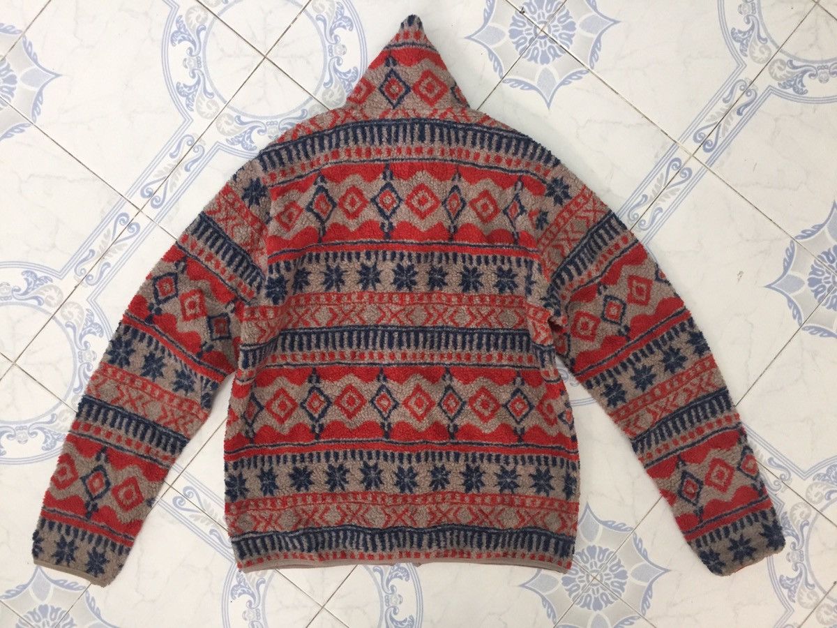 Japanese Brand Printed Art Deep Pile Fleece Full Zip Jacket Size US L / EU 52-54 / 3 - 10 Thumbnail