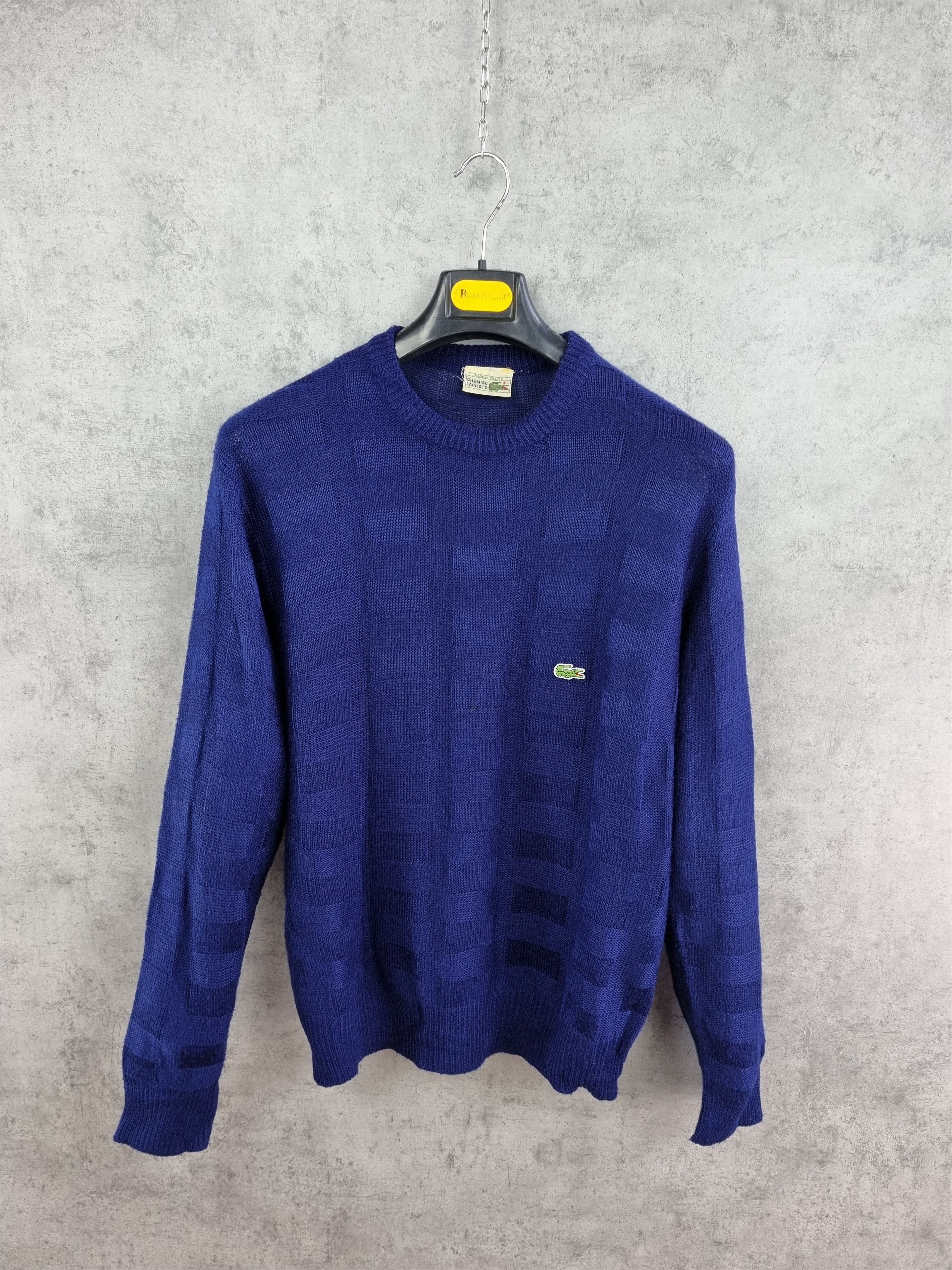 Lacoste 90s LACOSTE Chemise French Knitted Sweater Size US L / EU 52-54 / 3 - 5 Thumbnail