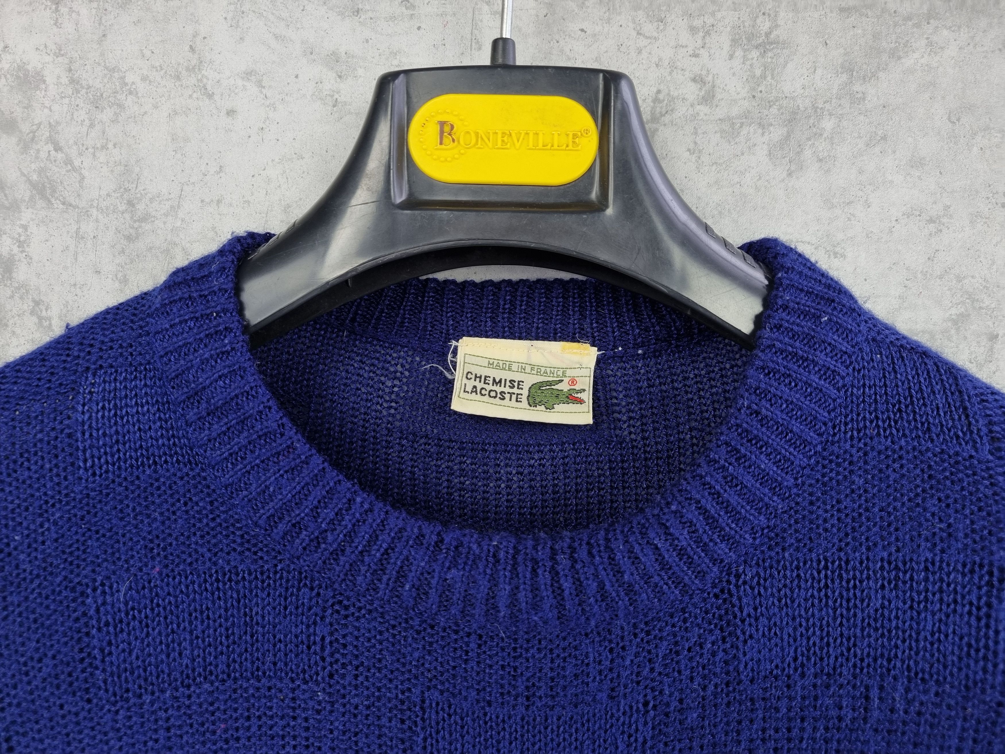 Lacoste 90s LACOSTE Chemise French Knitted Sweater Size US L / EU 52-54 / 3 - 7 Thumbnail
