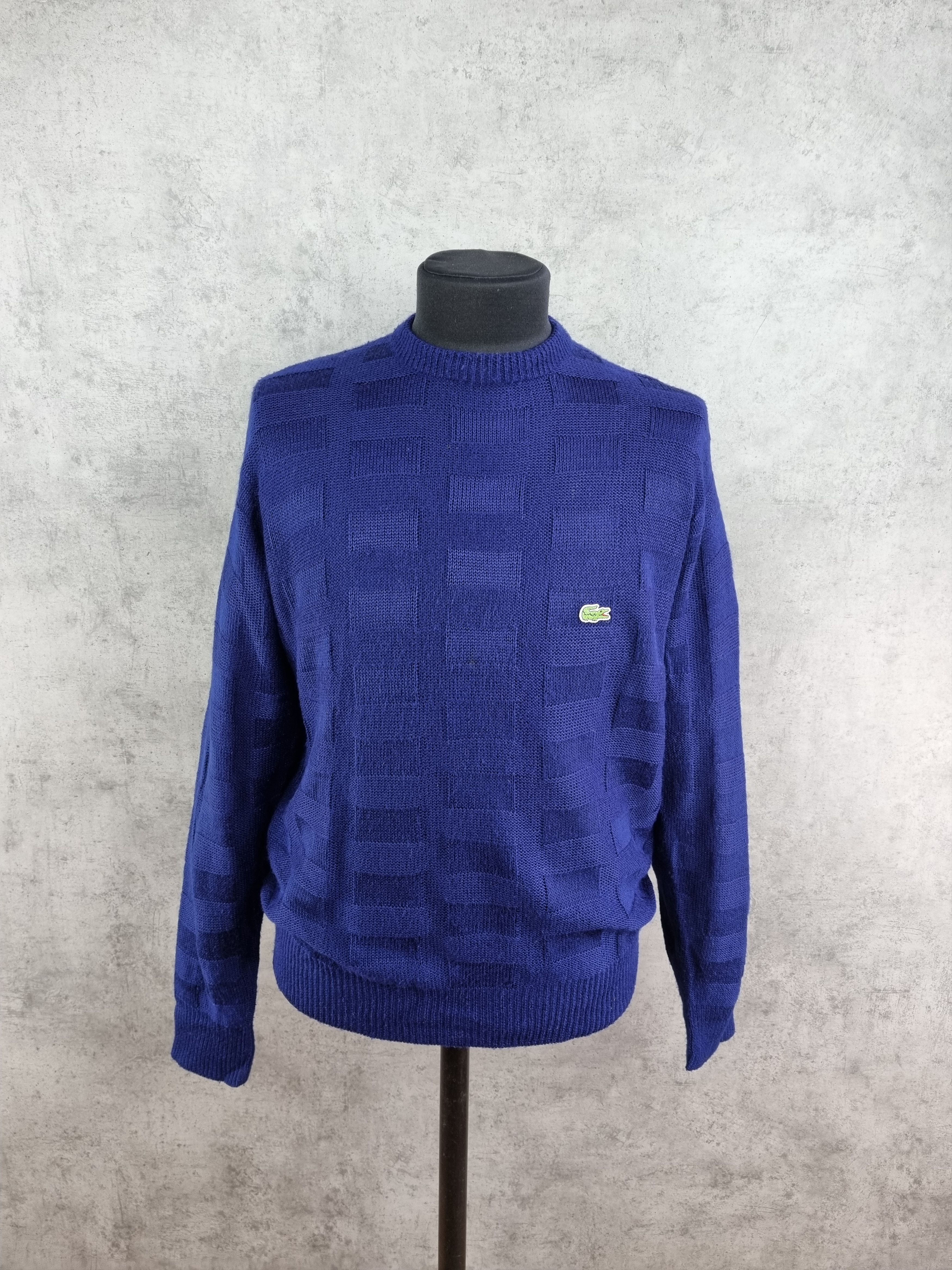 Lacoste 90s LACOSTE Chemise French Knitted Sweater Size US L / EU 52-54 / 3 - 2 Thumbnail