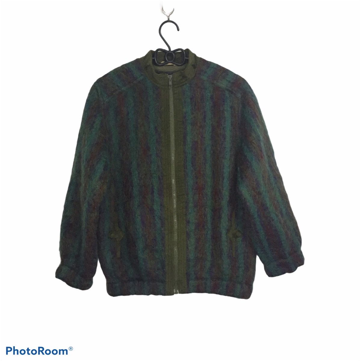 Japanese Brand Nice Mohair Zipper Jacket Size US S / EU 44-46 / 1 - 1 Thumbnail