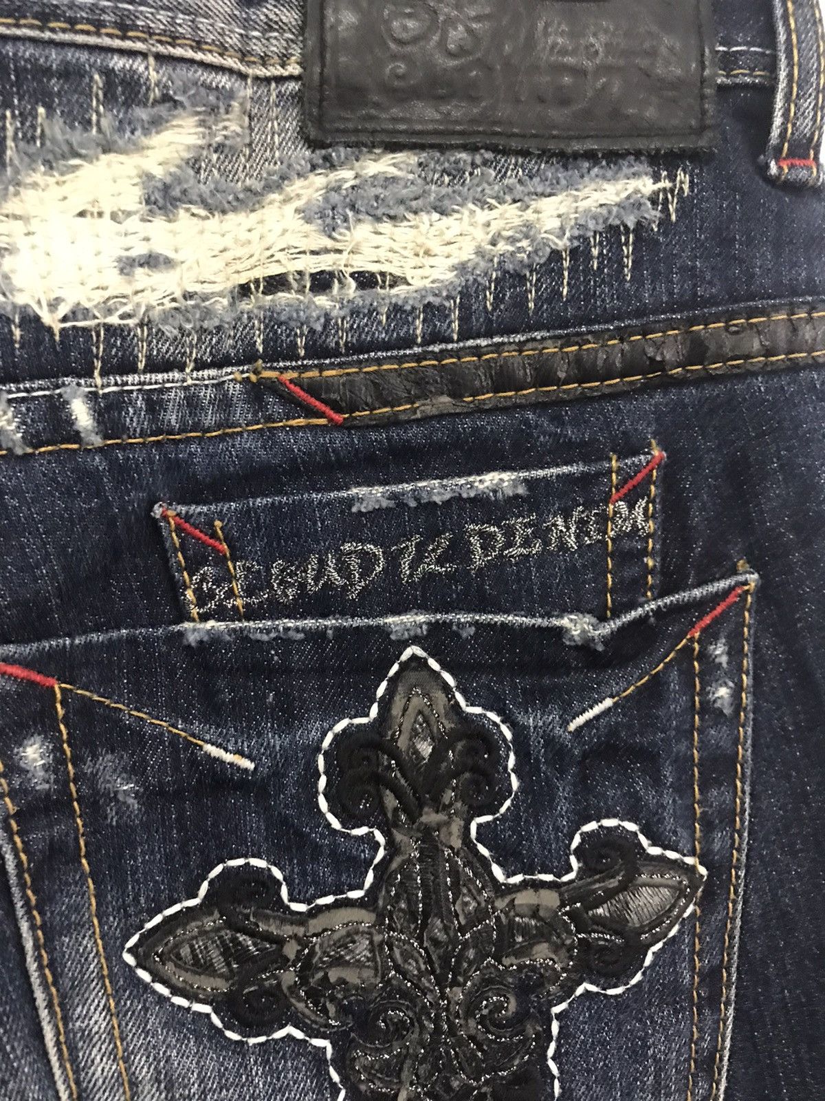 Seditionaries × Vintage Vintage Cloud 72 Cross Inspire Chrome Heart Custom Denim Size US 32 / EU 48 - 10 Thumbnail