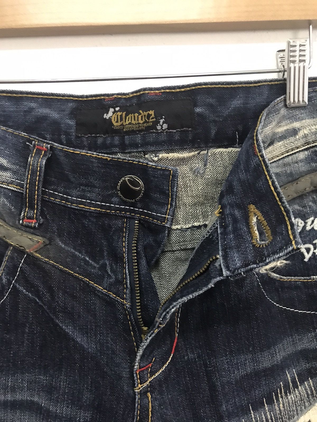 Seditionaries × Vintage Vintage Cloud 72 Cross Inspire Chrome Heart Custom Denim Size US 32 / EU 48 - 14 Thumbnail