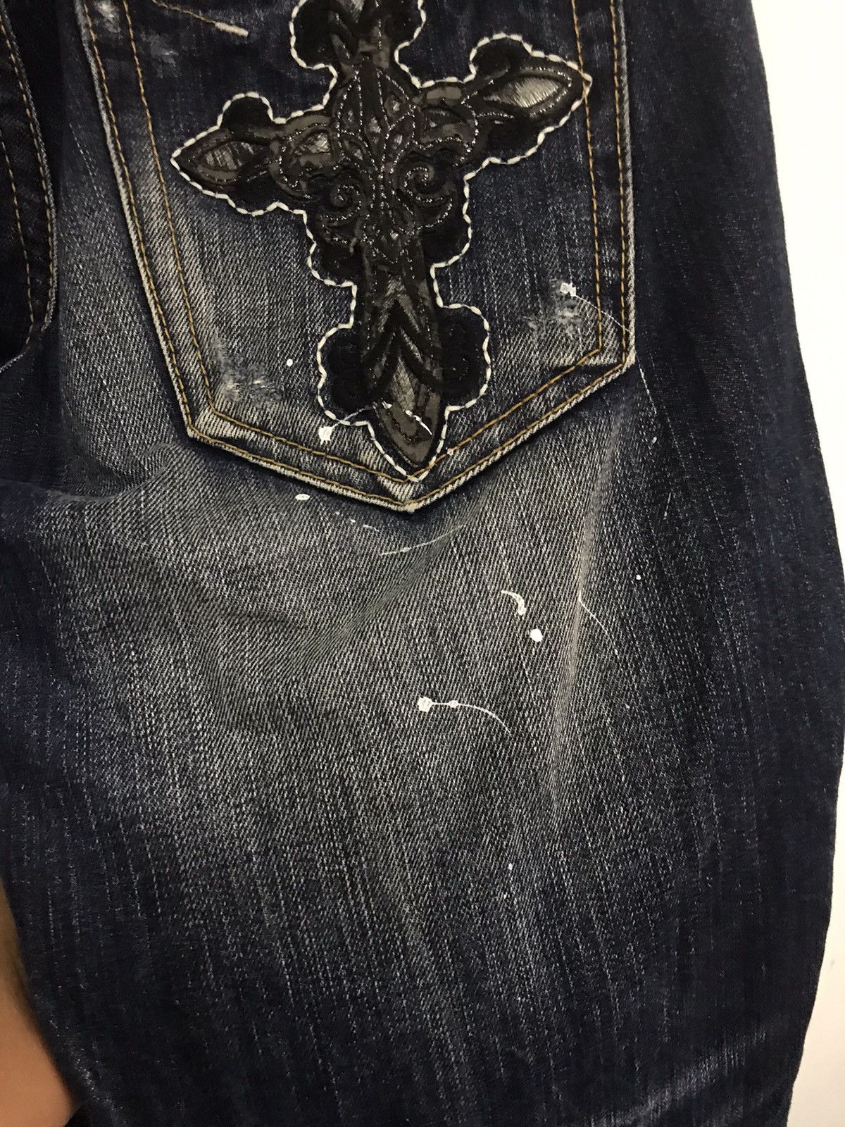 Seditionaries × Vintage Vintage Cloud 72 Cross Inspire Chrome Heart Custom Denim Size US 32 / EU 48 - 12 Thumbnail