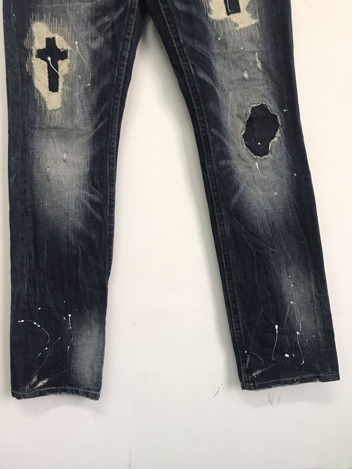 Seditionaries × Vintage Vintage Cloud 72 Cross Inspire Chrome Heart Custom Denim Size US 32 / EU 48 - 7 Thumbnail