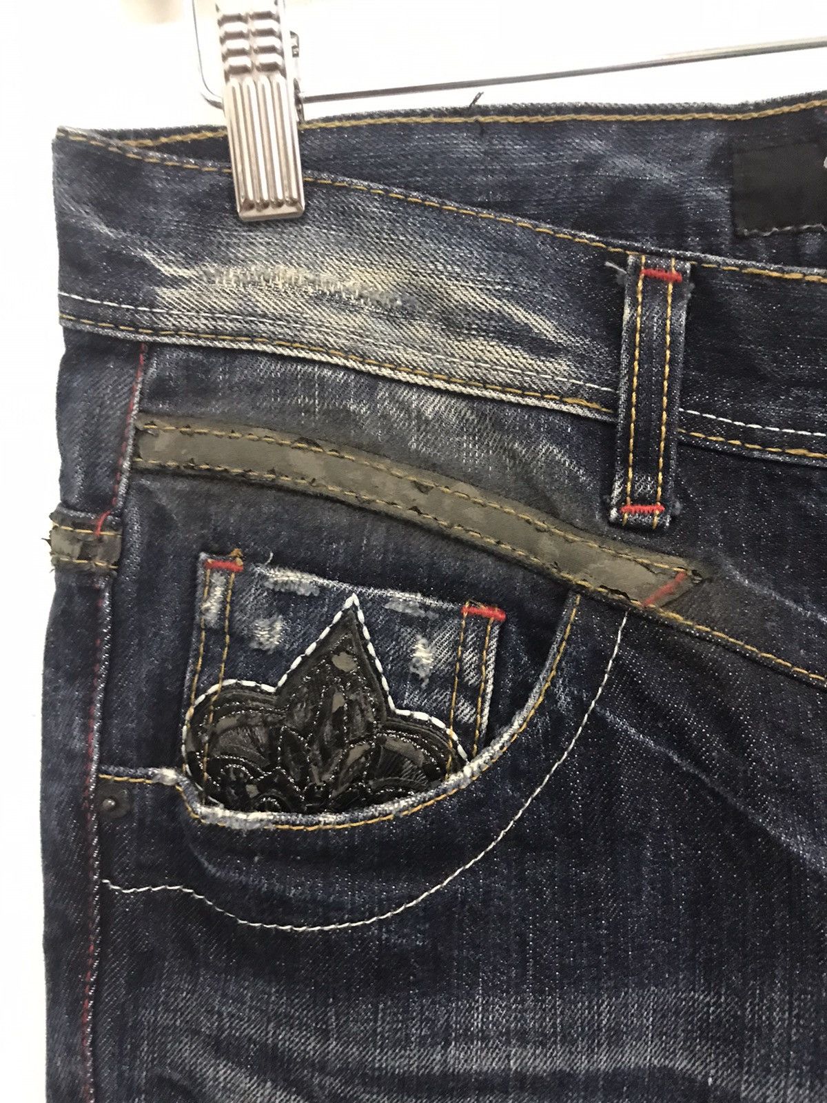 Seditionaries × Vintage Vintage Cloud 72 Cross Inspire Chrome Heart Custom Denim Size US 32 / EU 48 - 15 Thumbnail