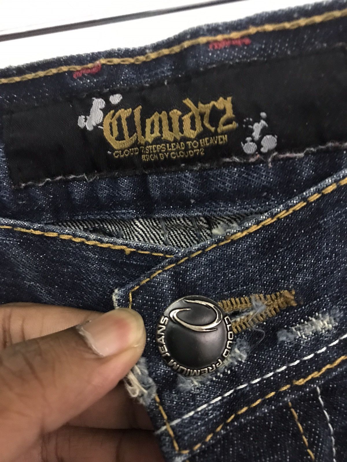 Seditionaries × Vintage Vintage Cloud 72 Cross Inspire Chrome Heart Custom Denim Size US 32 / EU 48 - 8 Thumbnail