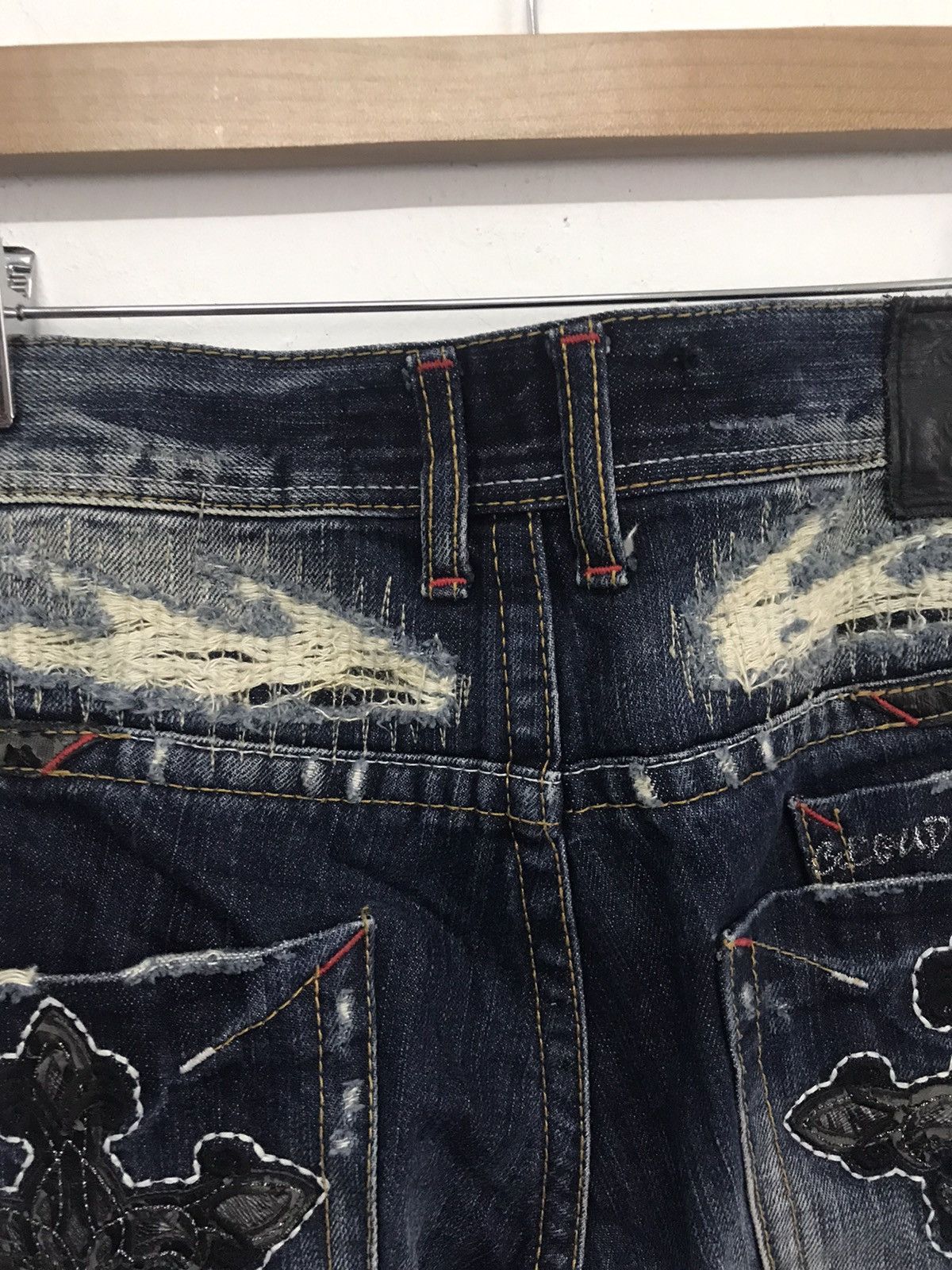 Seditionaries × Vintage Vintage Cloud 72 Cross Inspire Chrome Heart Custom Denim Size US 32 / EU 48 - 13 Thumbnail