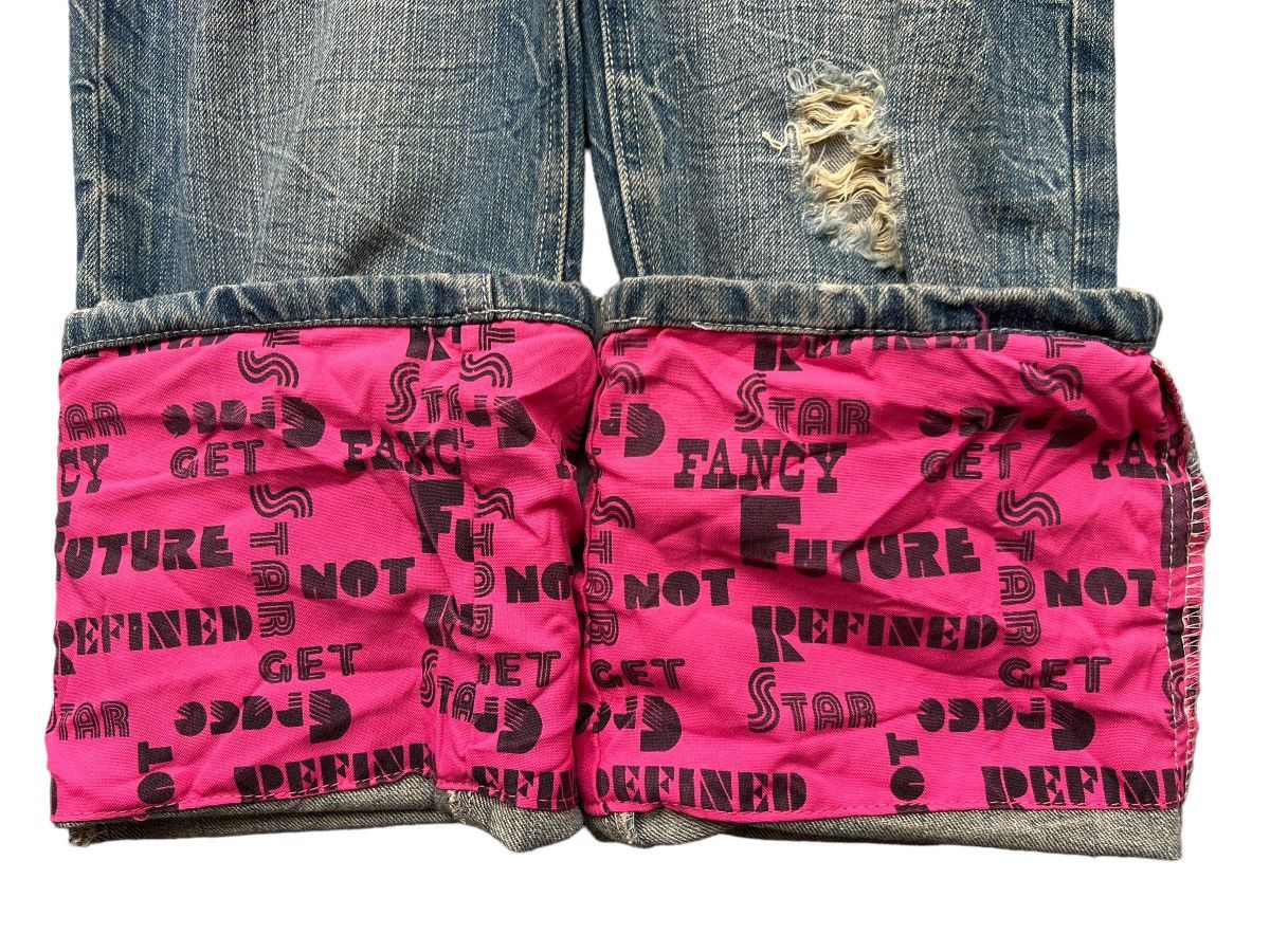 Japanese Brand Japanese Brand Graphic Distressed Faded Denim Jeans 29x32 Size US 29 - 7 Thumbnail