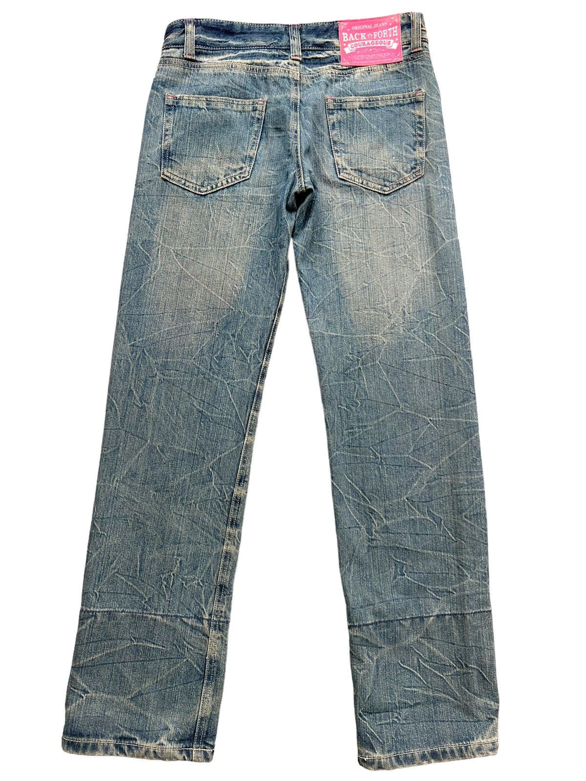 Japanese Brand Japanese Brand Graphic Distressed Faded Denim Jeans 29x32 Size US 29 - 2 Thumbnail