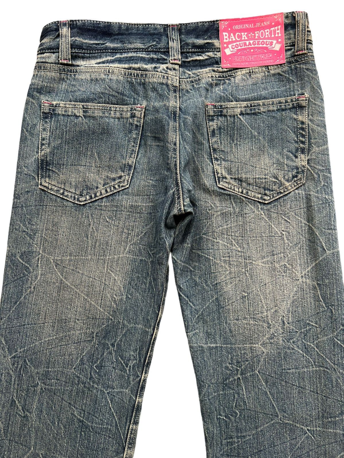 Japanese Brand Japanese Brand Graphic Distressed Faded Denim Jeans 29x32 Size US 29 - 5 Thumbnail