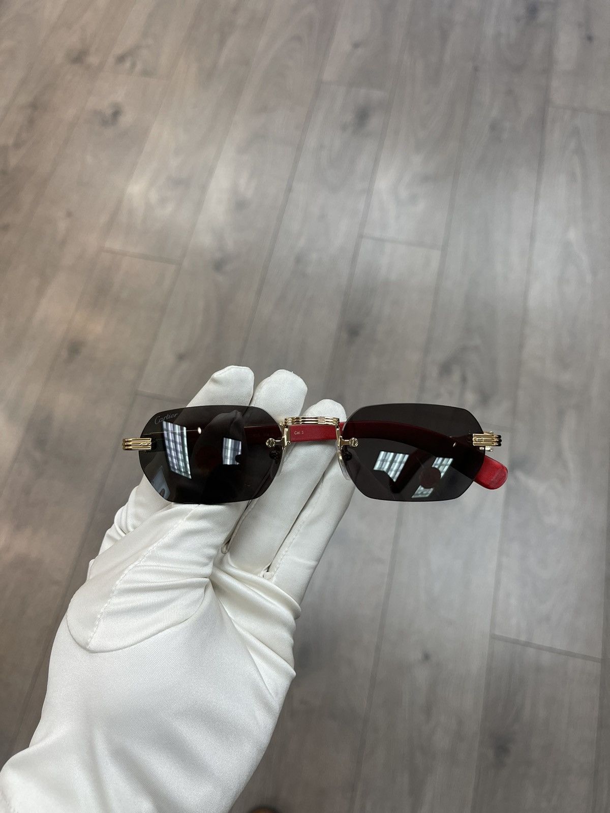 Cartier Cartier Red Woods Sunglasses 2023 Noble Collection Size ONE SIZE - 3 Thumbnail