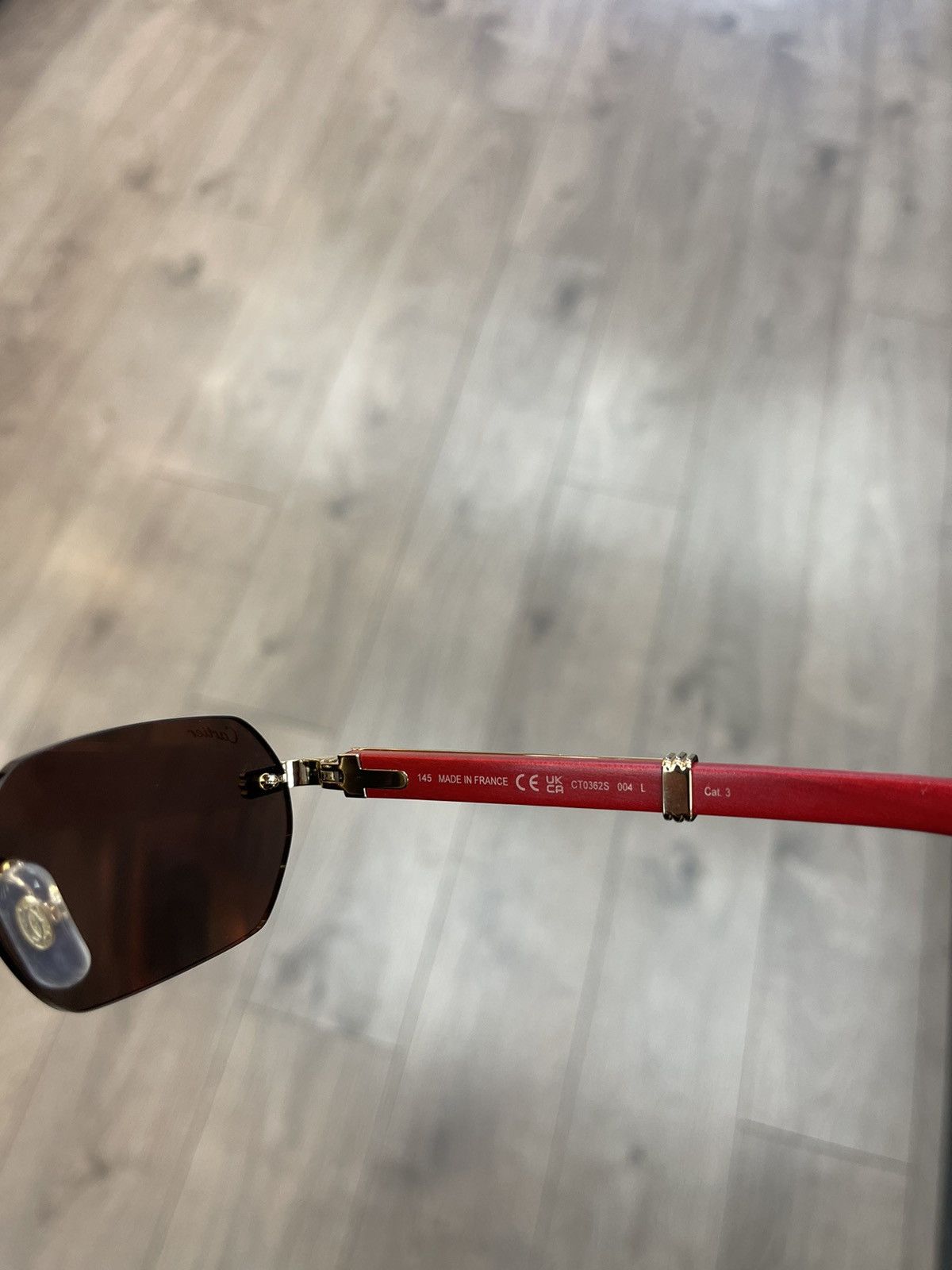 Cartier Cartier Red Woods Sunglasses 2023 Noble Collection Size ONE SIZE - 4 Thumbnail