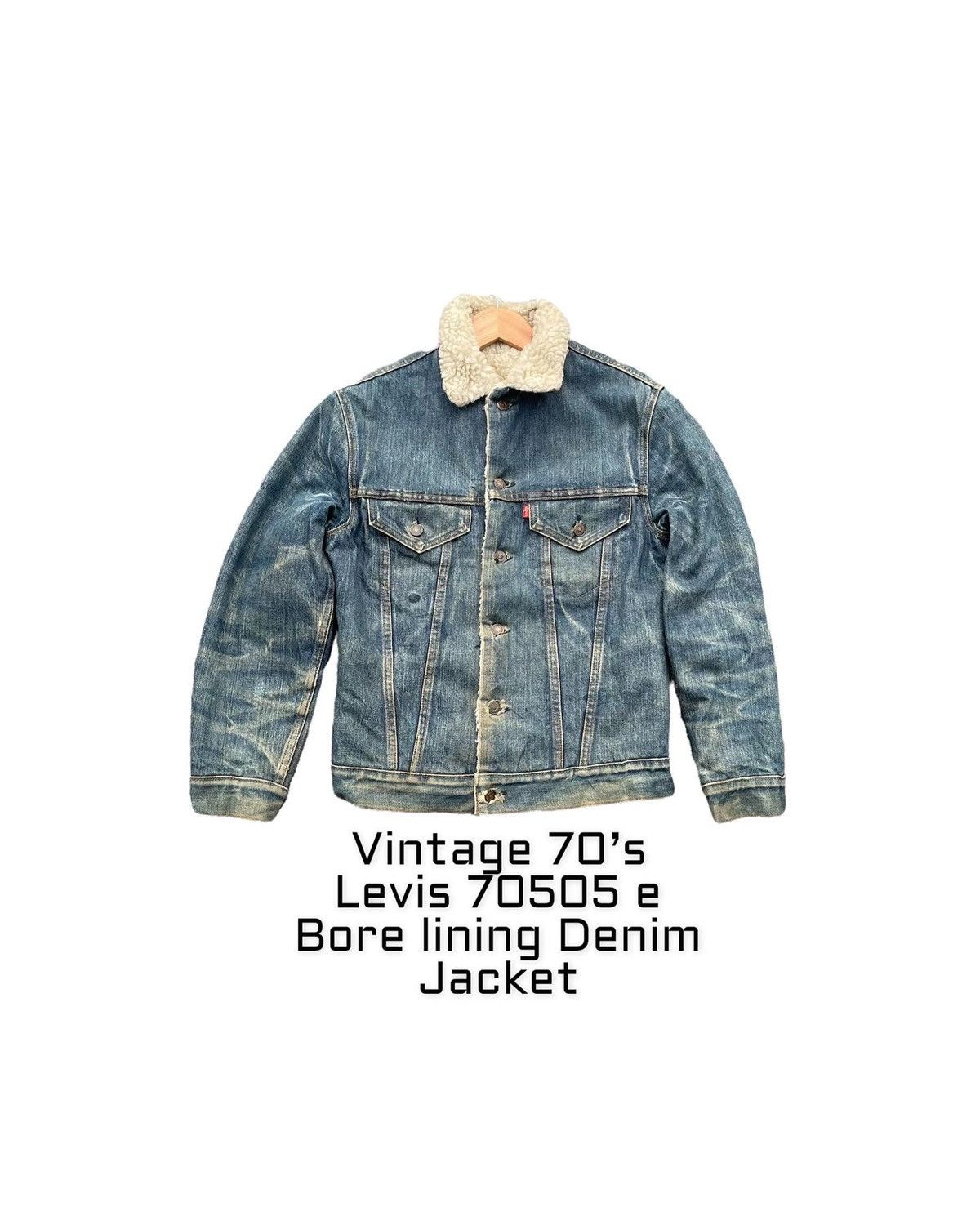 image of Stealsvintage 70’S Levis 70505 E Denim Jacket in Blue, Men's (Size Medium)