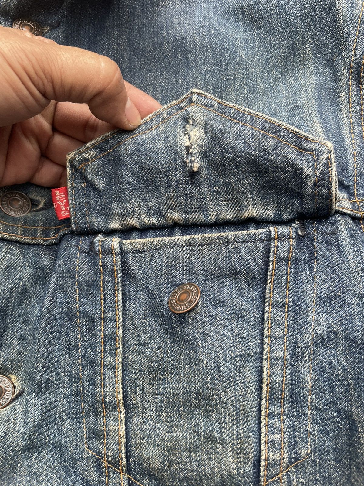 Levi's Vintage 70’s Levis 70505 e Denim Jacket Size US M / EU 48-50 / 2 - 17 Thumbnail