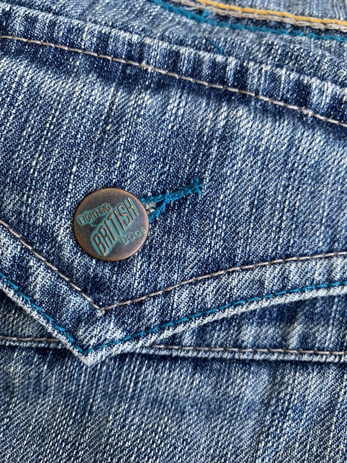 Japanese Brand Vintage Japanese Brand Patchwork Denim Pants Size US 30 / EU 46 - 16 Thumbnail