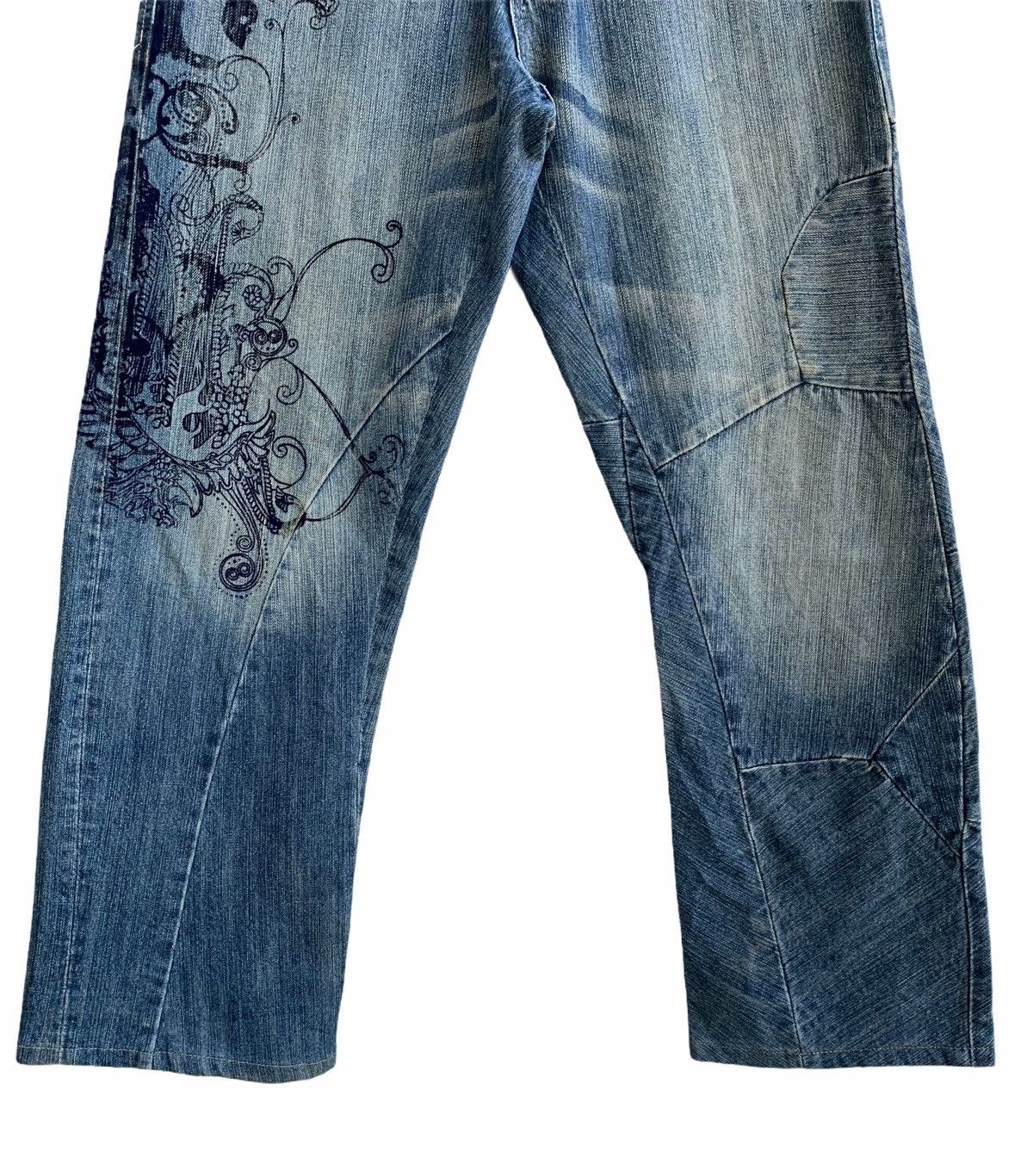 Japanese Brand Vintage Japanese Brand Patchwork Denim Pants Size US 30 / EU 46 - 3 Thumbnail