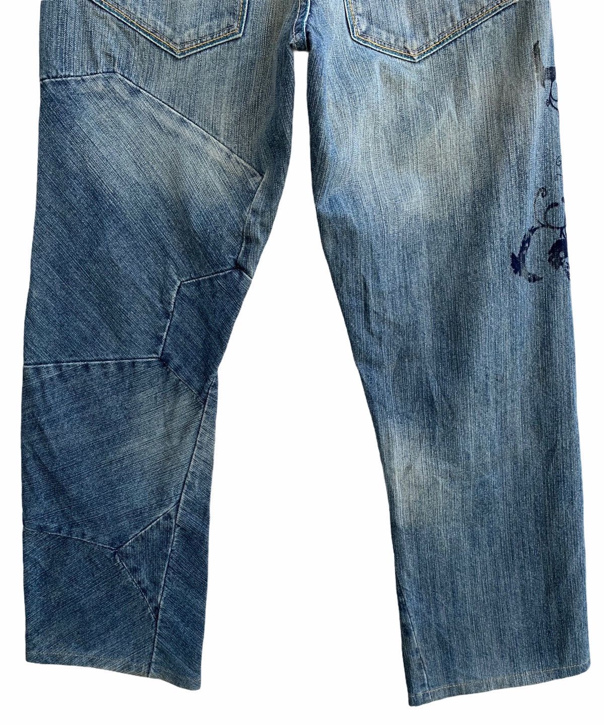 Japanese Brand Vintage Japanese Brand Patchwork Denim Pants Size US 30 / EU 46 - 8 Thumbnail